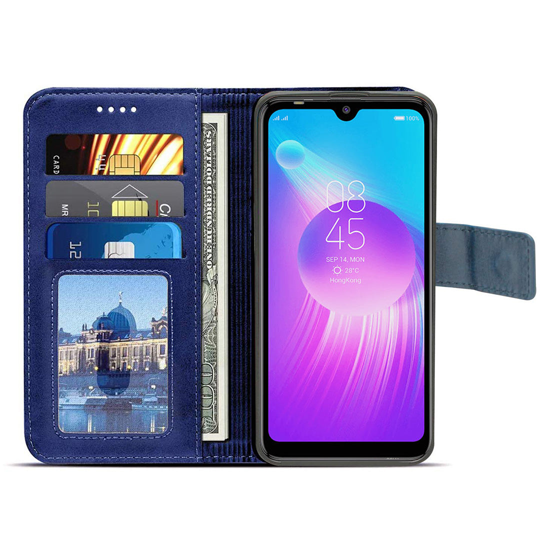 Premium Wallet Flip Cover for Tecno Spark Go Plus