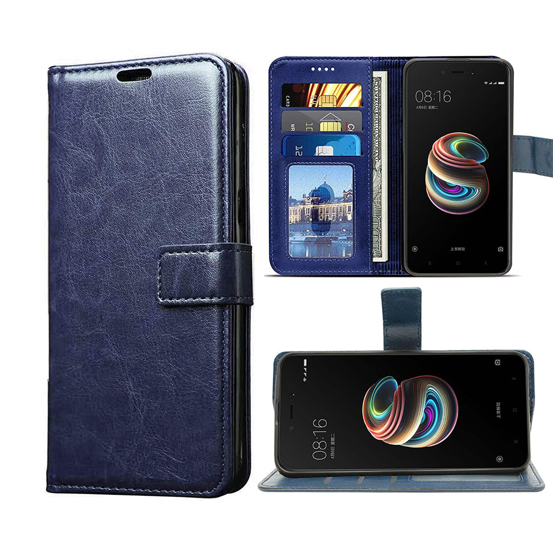Premium Wallet Flip Cover for Mi Redmi 5A