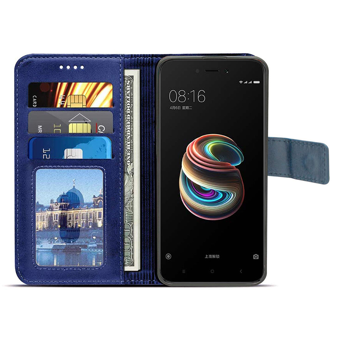 Premium Wallet Flip Cover for Mi Redmi 5A