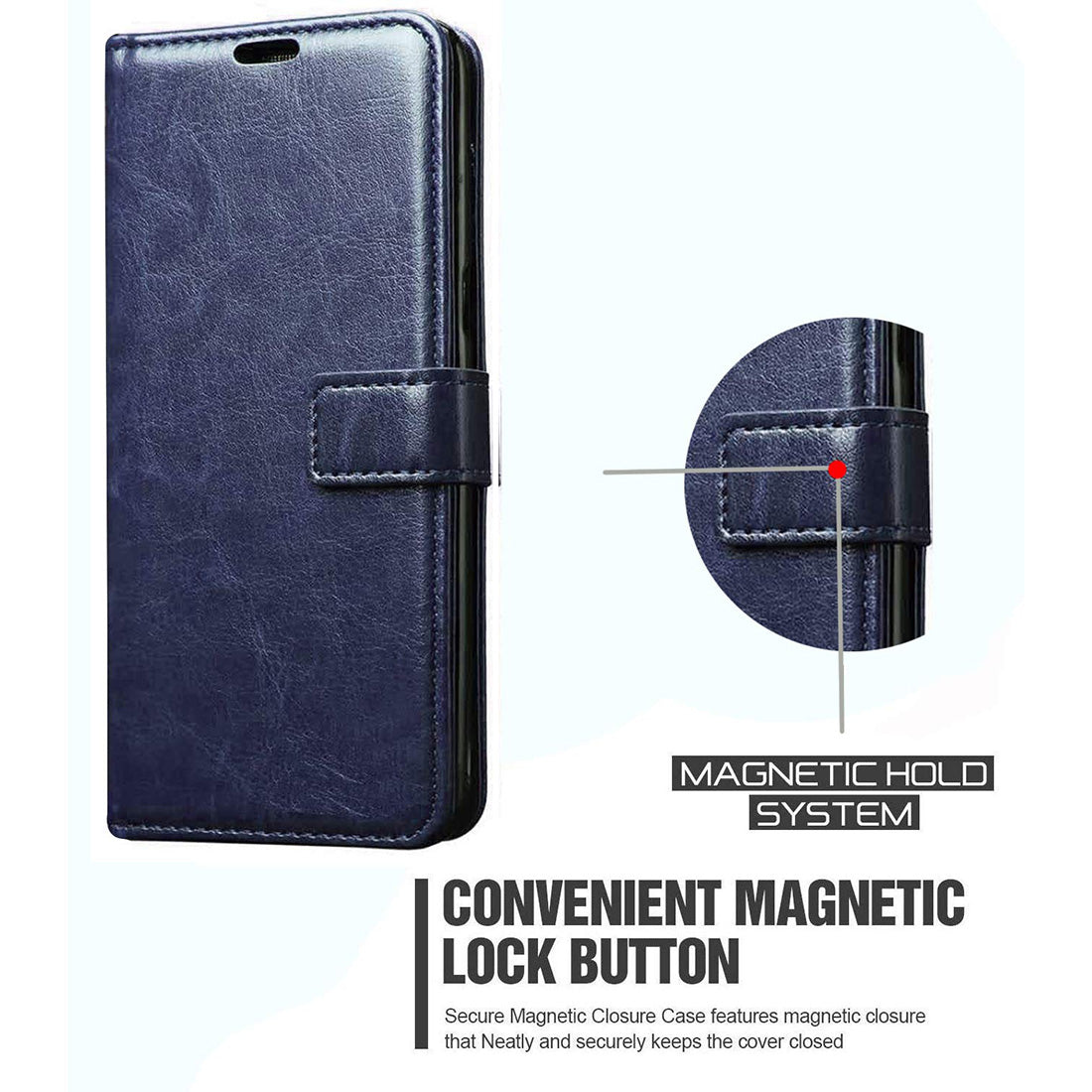Premium Wallet Flip Cover for Samsung Galaxy A20