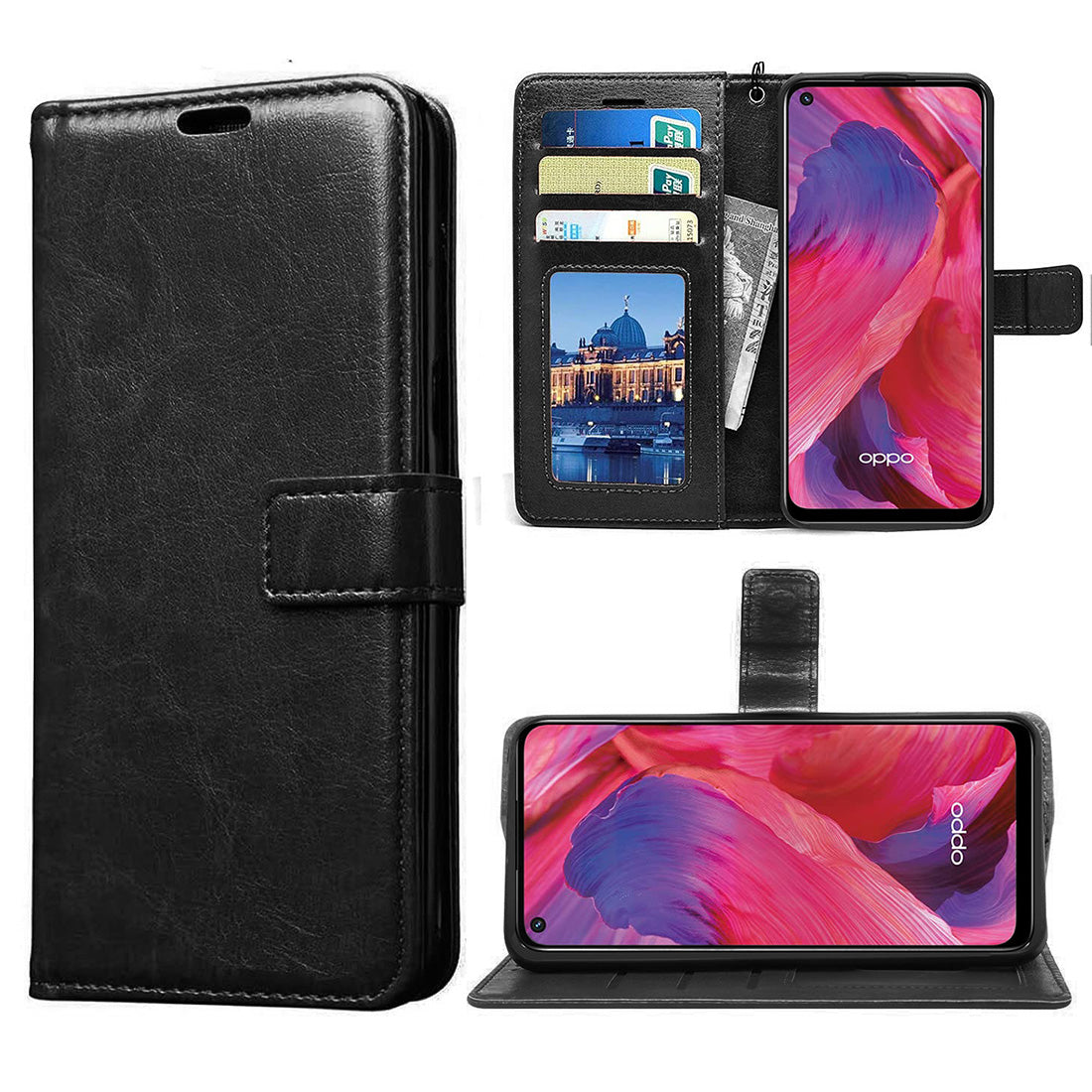 Premium Wallet Flip Cover for Oppo A54 5G