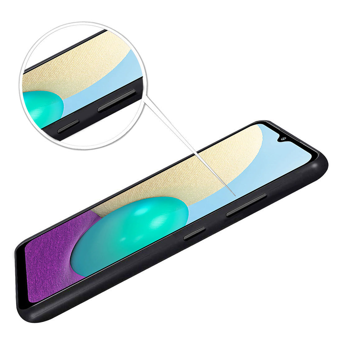 Leather TPU Back Cover for Samsung Galaxy A02 / M02