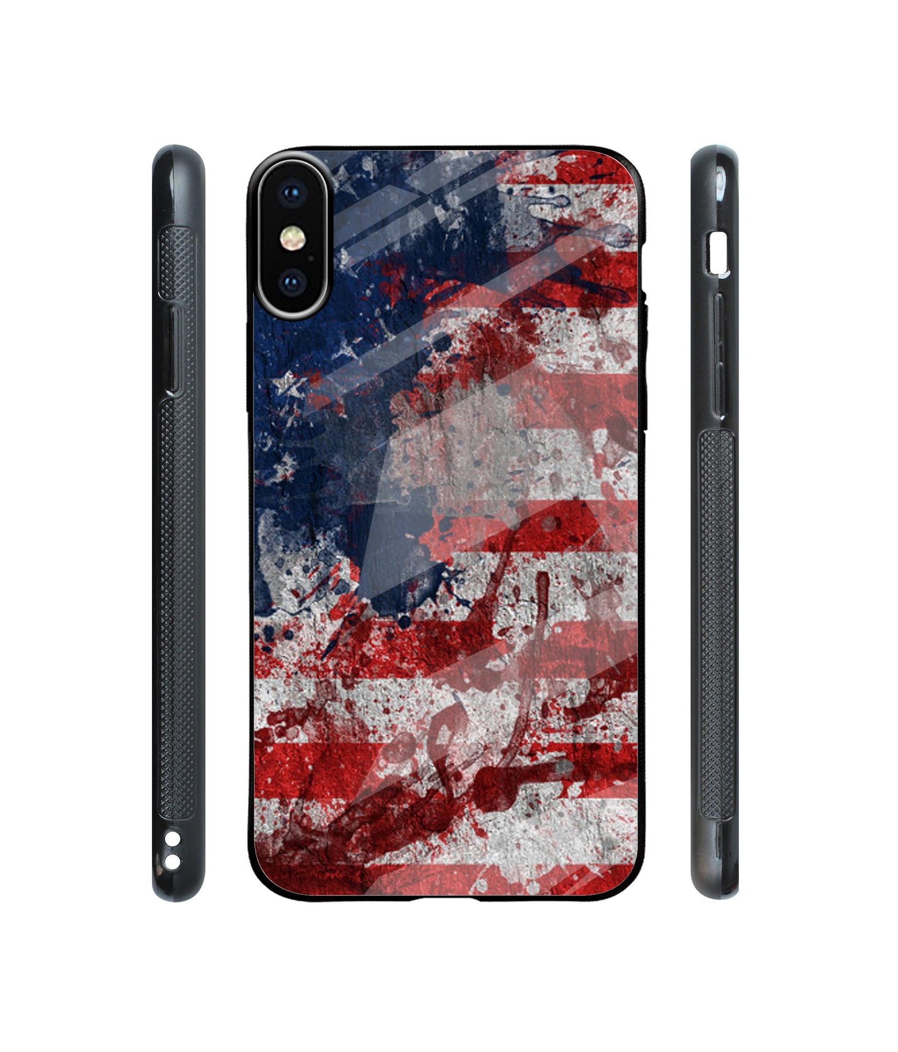 Painting American Designer Printed Glass Cover for Apple iPhone X / Xs