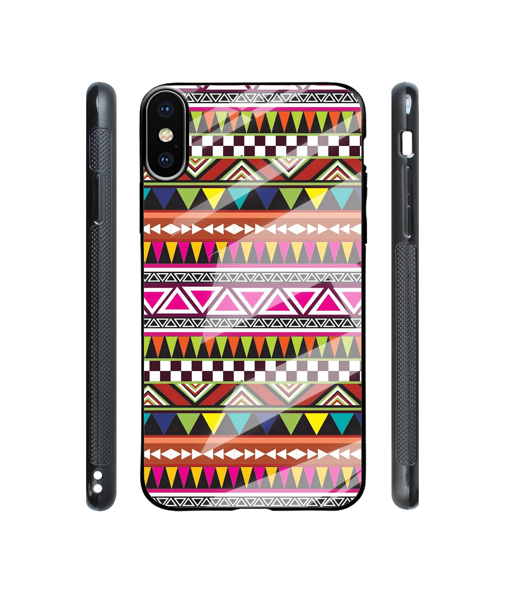 Azatel Designer Printed Glass Cover for Apple iPhone X / Xs