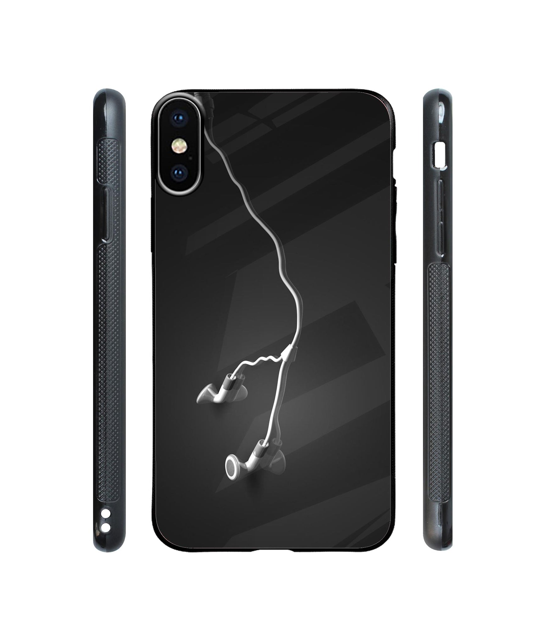 Music Designer Printed Glass Cover for Apple iPhone X / Xs