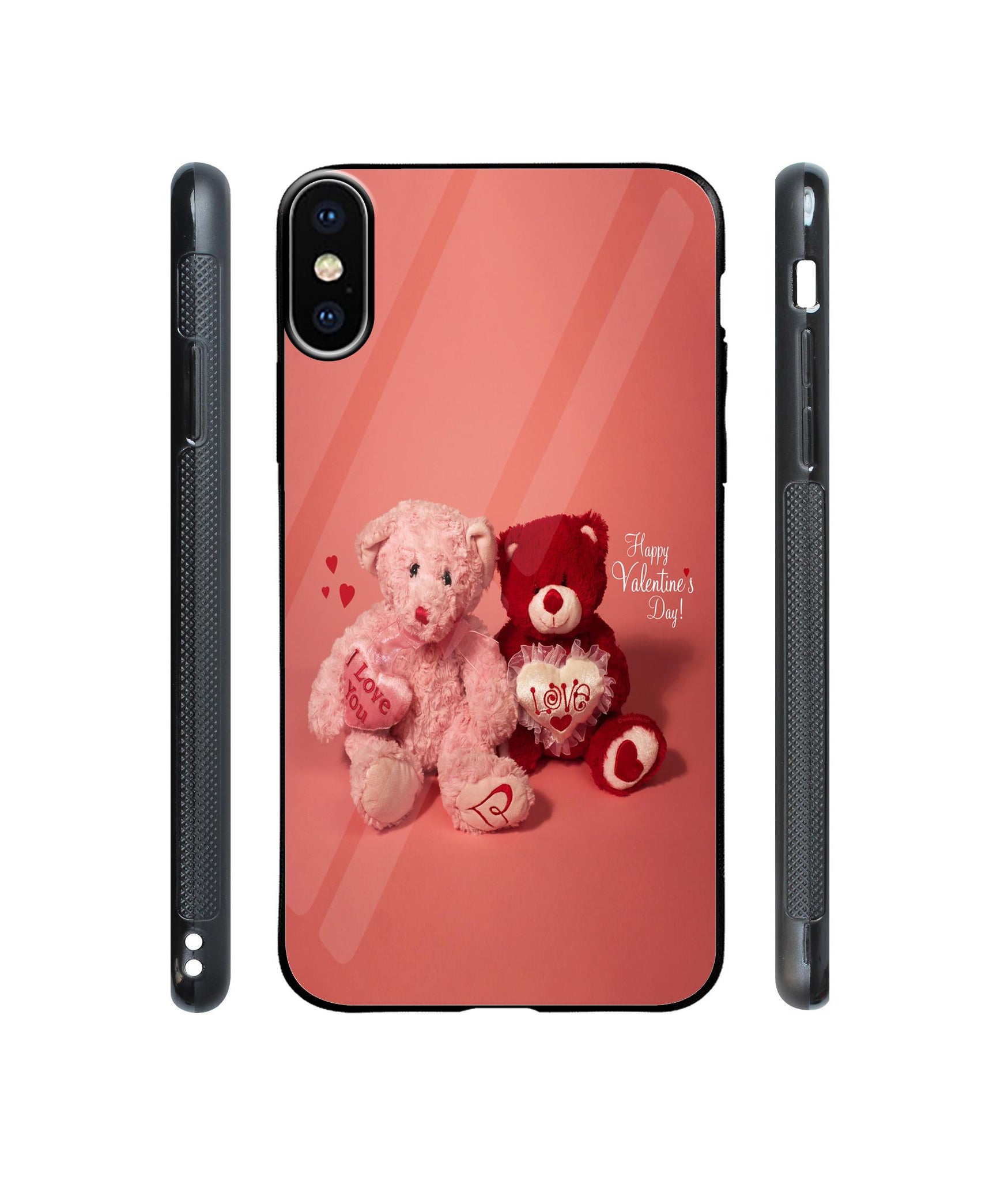 Valentine Day Designer Printed Glass Cover for Apple iPhone X / Xs