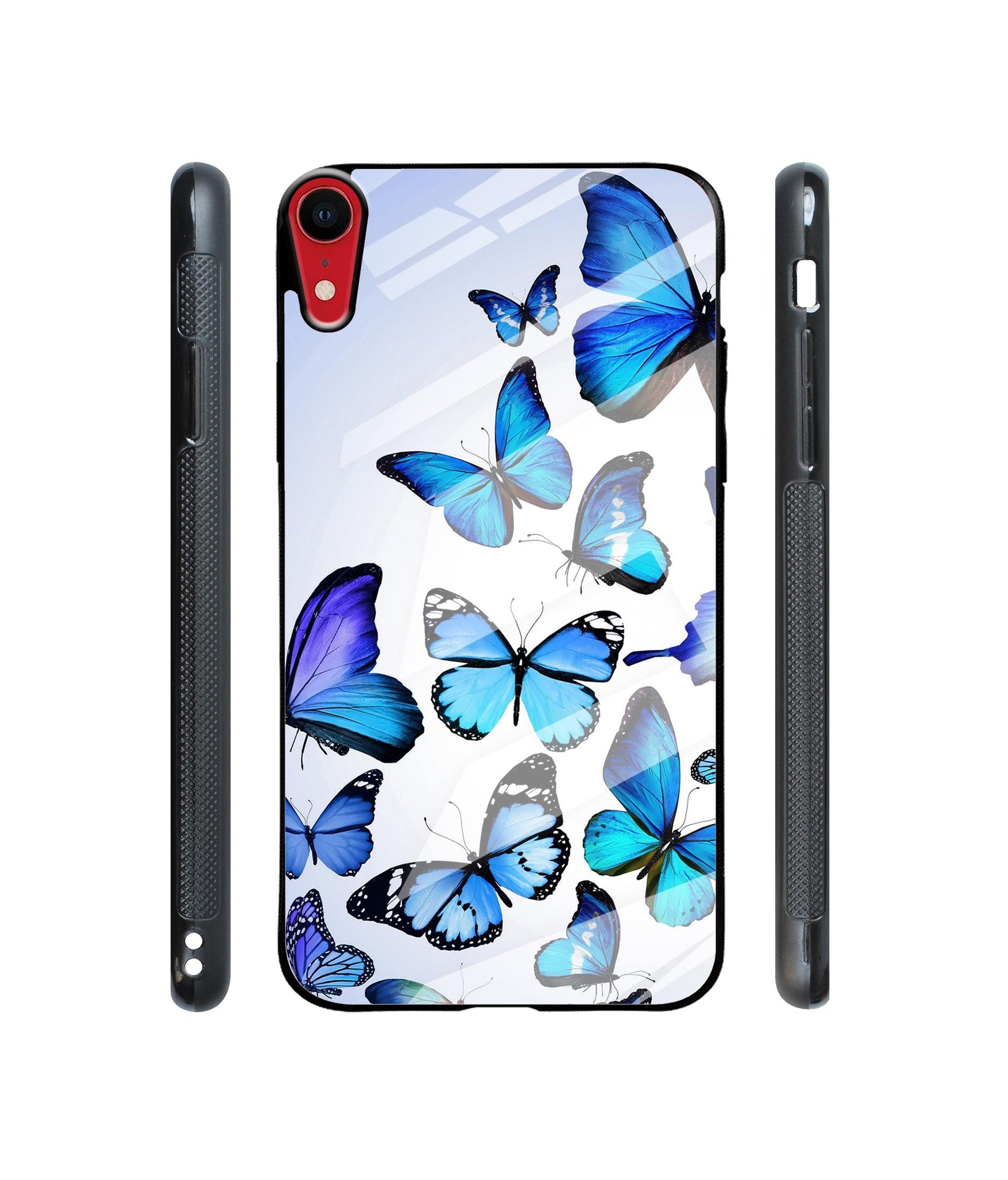Colorful Butterfly Designer Printed Glass Cover for Apple iPhone XR