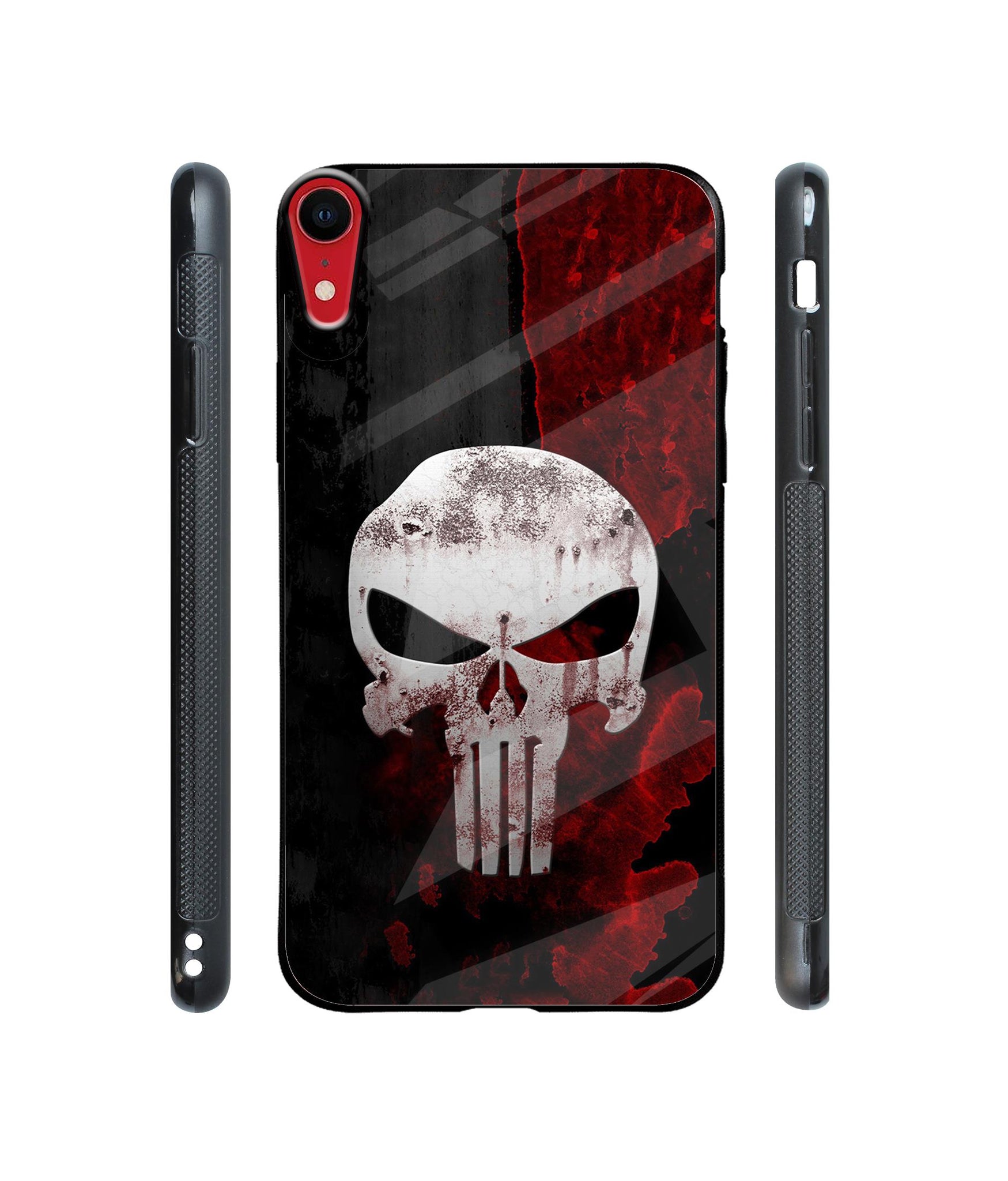 Punisher Skull Designer Printed Glass Cover for Apple iPhone XR