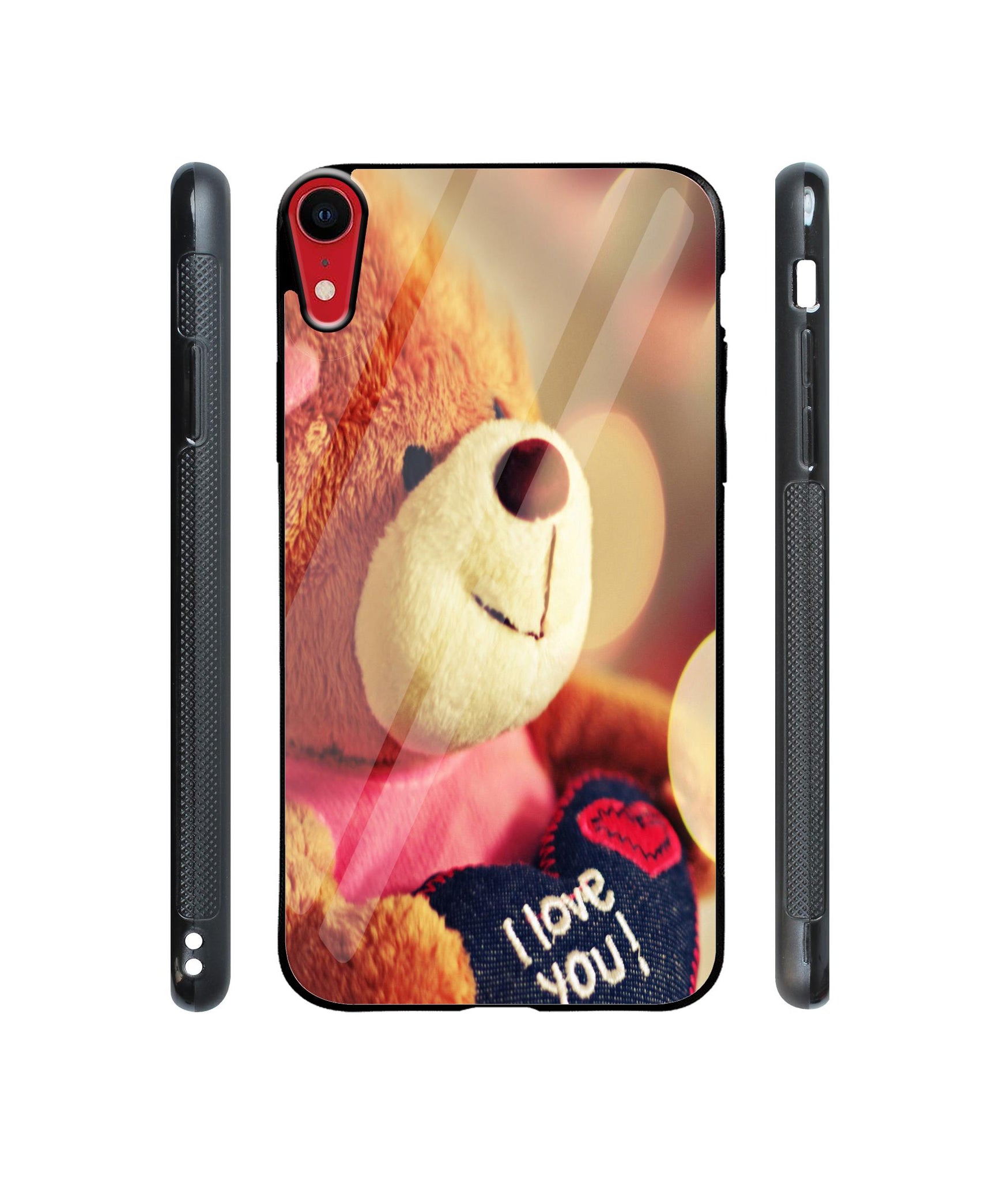 Teddy Bear Designer Printed Glass Cover for Apple iPhone XR
