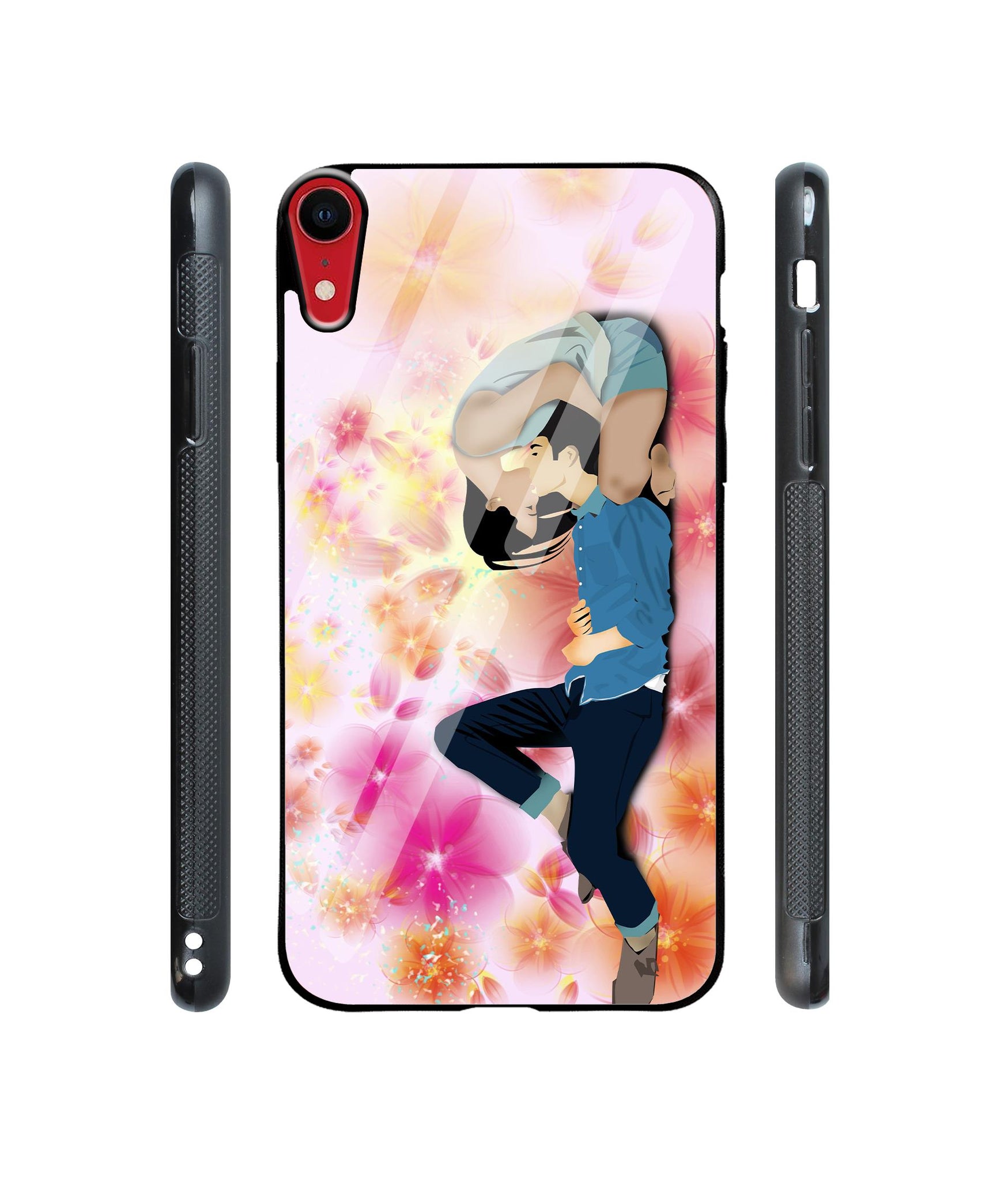 Couple Love Designer Printed Glass Cover for Apple iPhone XR
