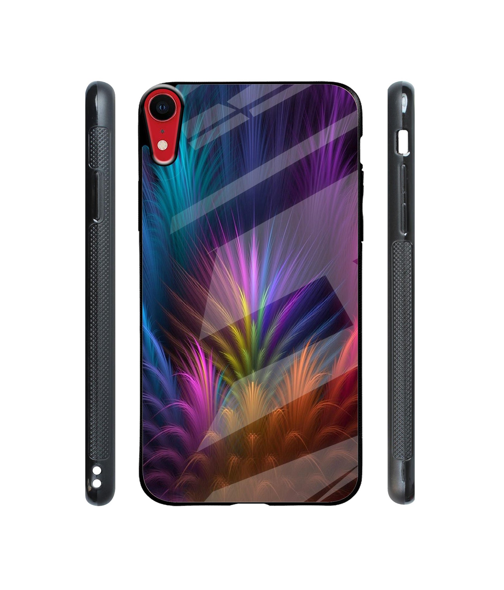 Multicoloured Designer Printed Glass Cover for Apple iPhone XR