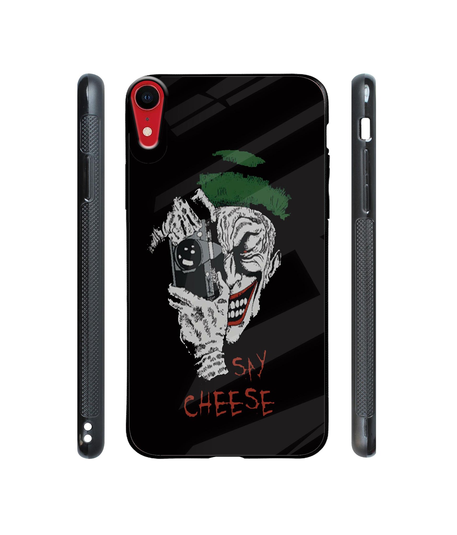 Joker Say Cheese Designer Printed Glass Cover for Apple iPhone XR