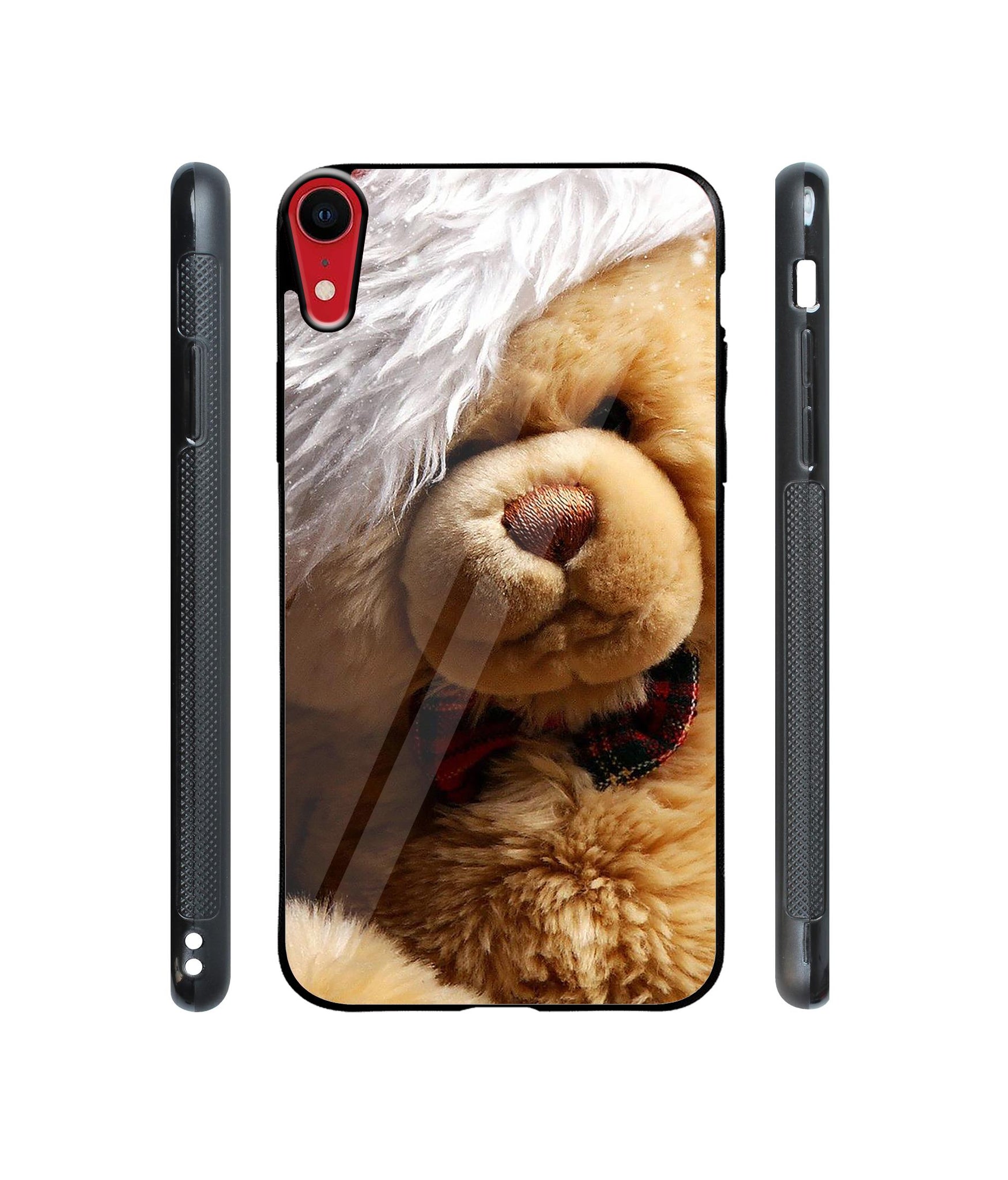 Santa Taddy Designer Printed Glass Cover for Apple iPhone XR