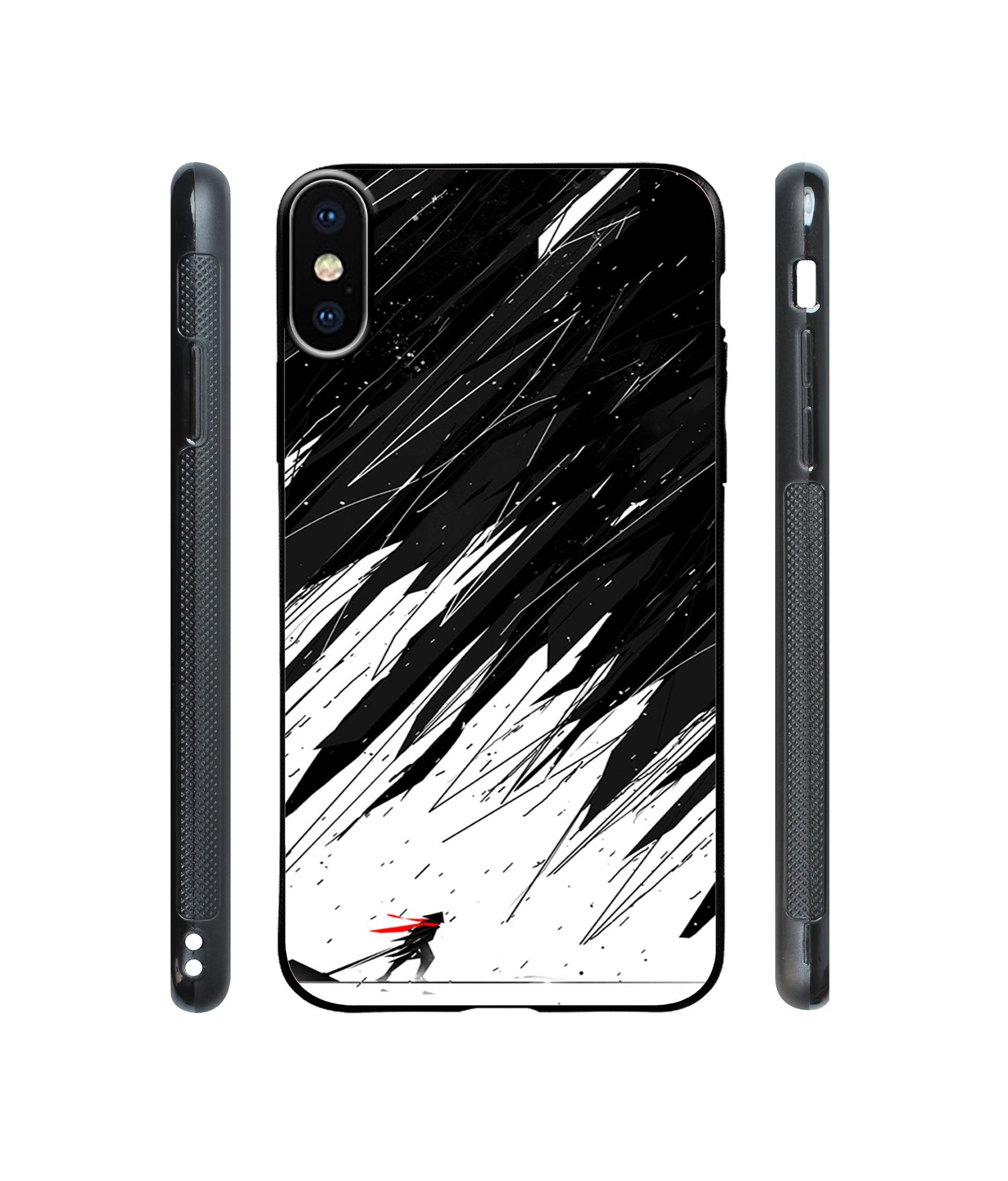 Geometric Strom Designer Printed Glass Cover for Apple iPhone XS Max