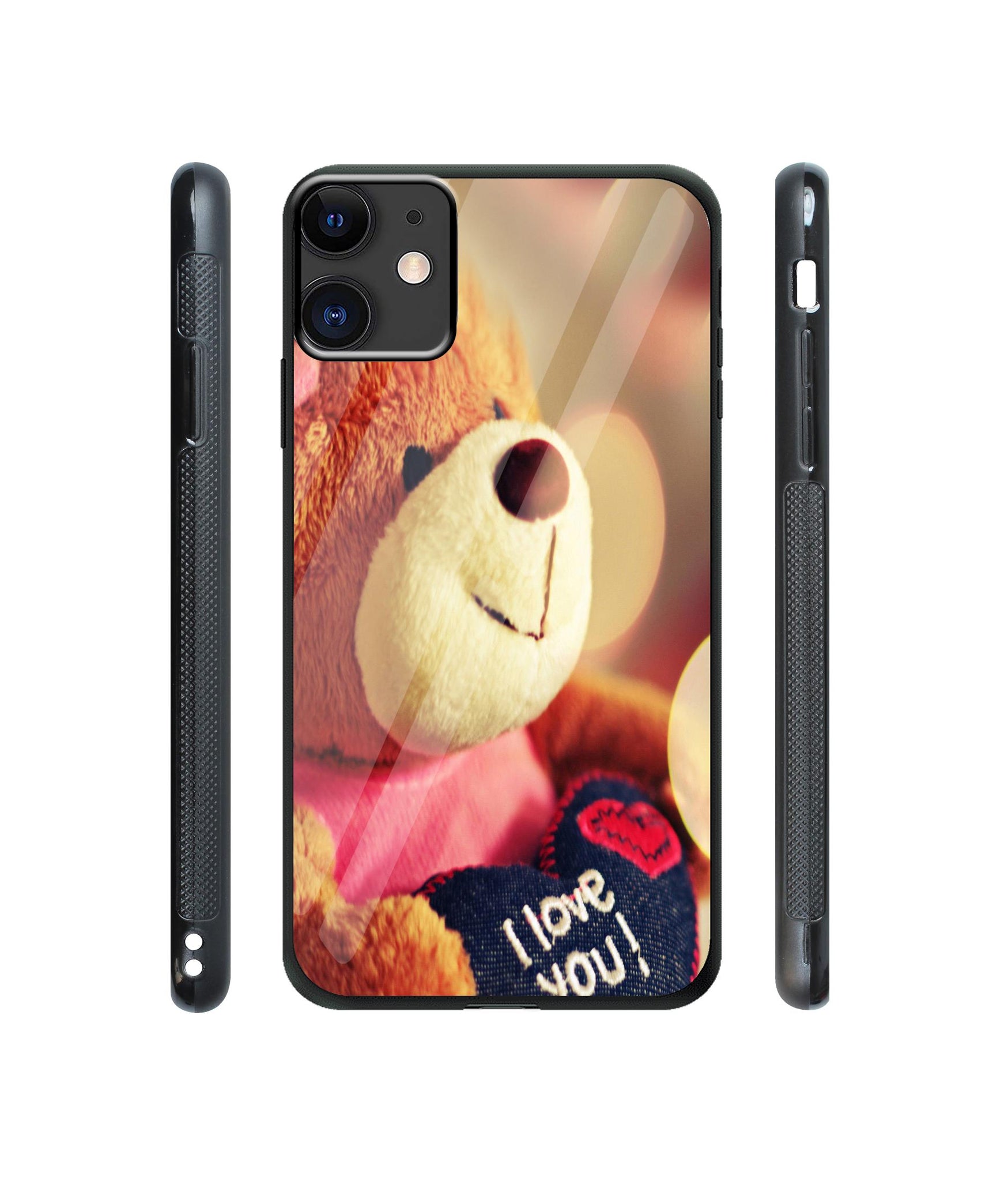 Teddy Bear Designer Printed Glass Cover for Apple iPhone 11