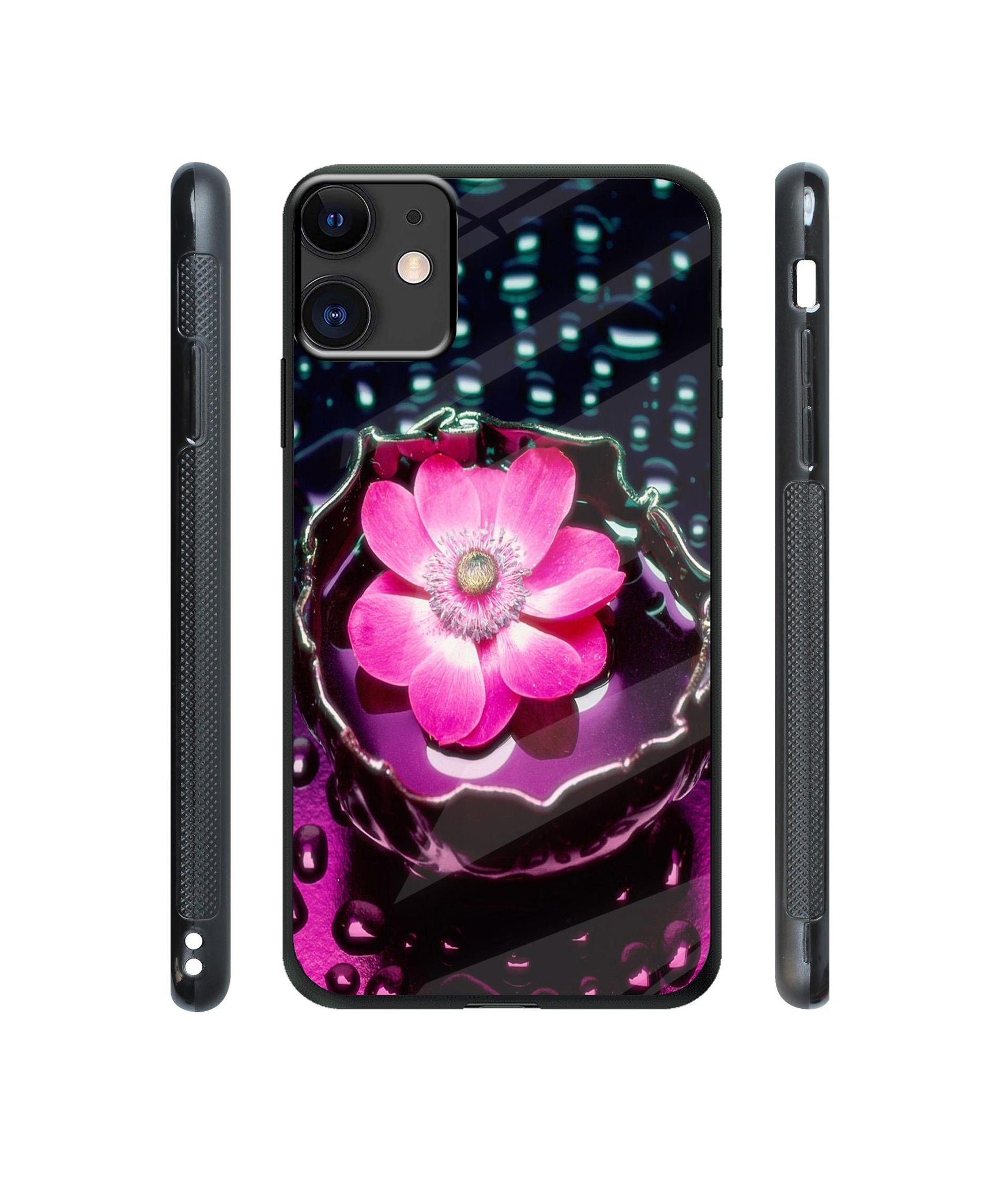Flower in Water Designer Printed Glass Cover for Apple iPhone 11