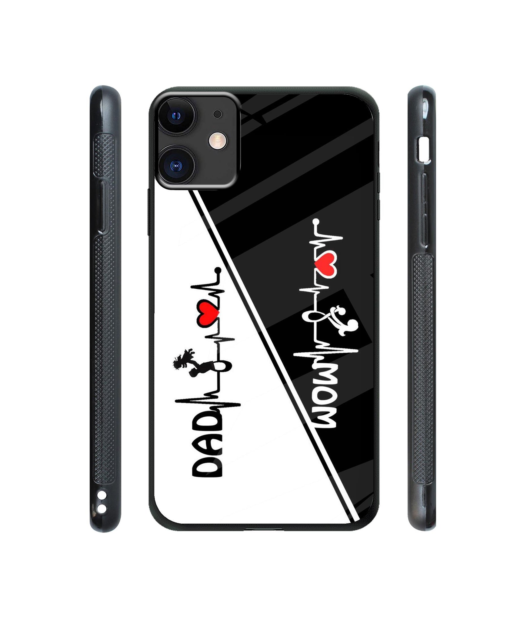 Mom and Dad Lover Designer Printed Glass Cover for Apple iPhone 11