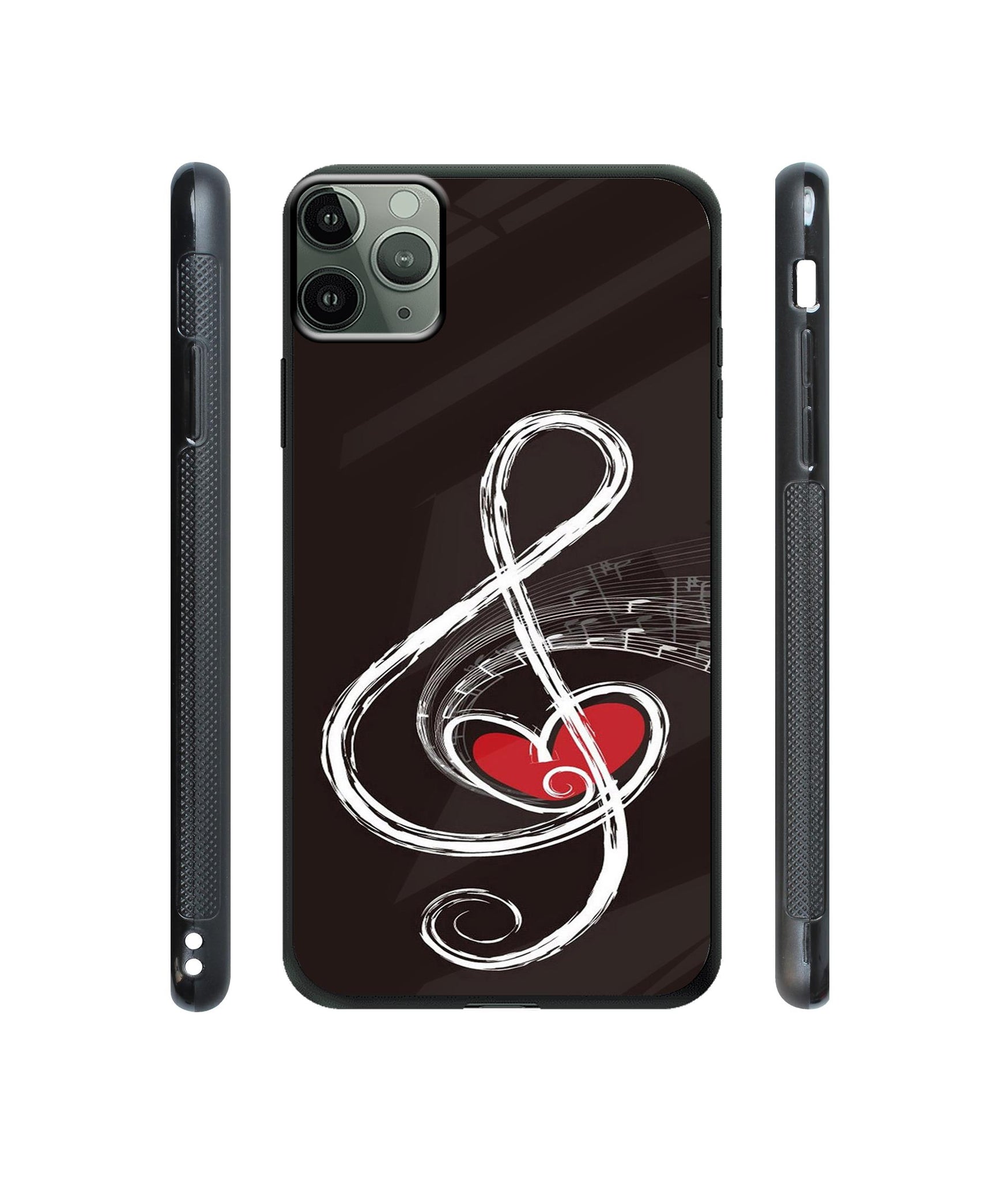 Love Note Music Designer Printed Glass Cover for Apple iPhone 11 Pro