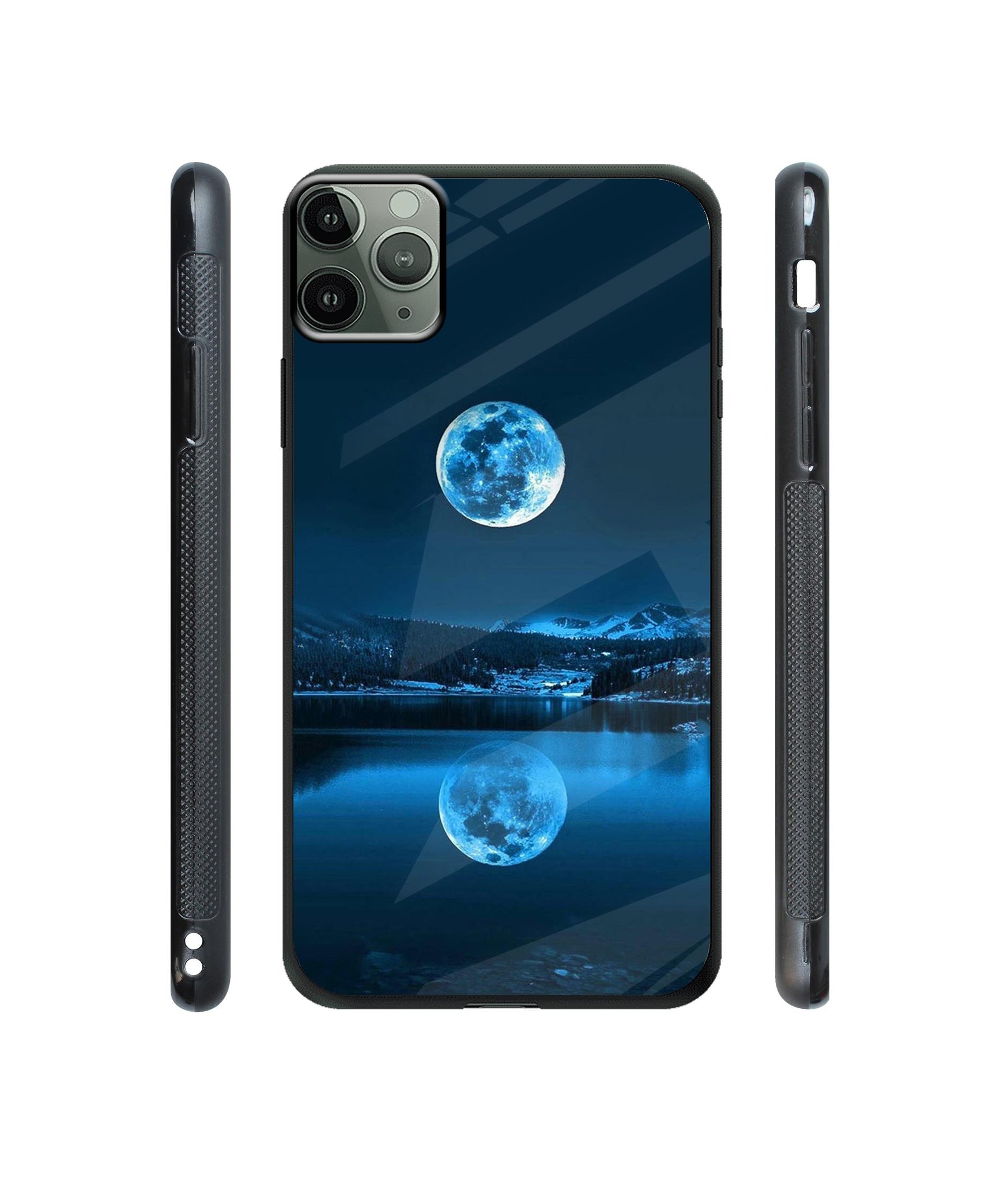 Moon Pattern Print Designer Printed Glass Cover for Apple iPhone 11 Pro