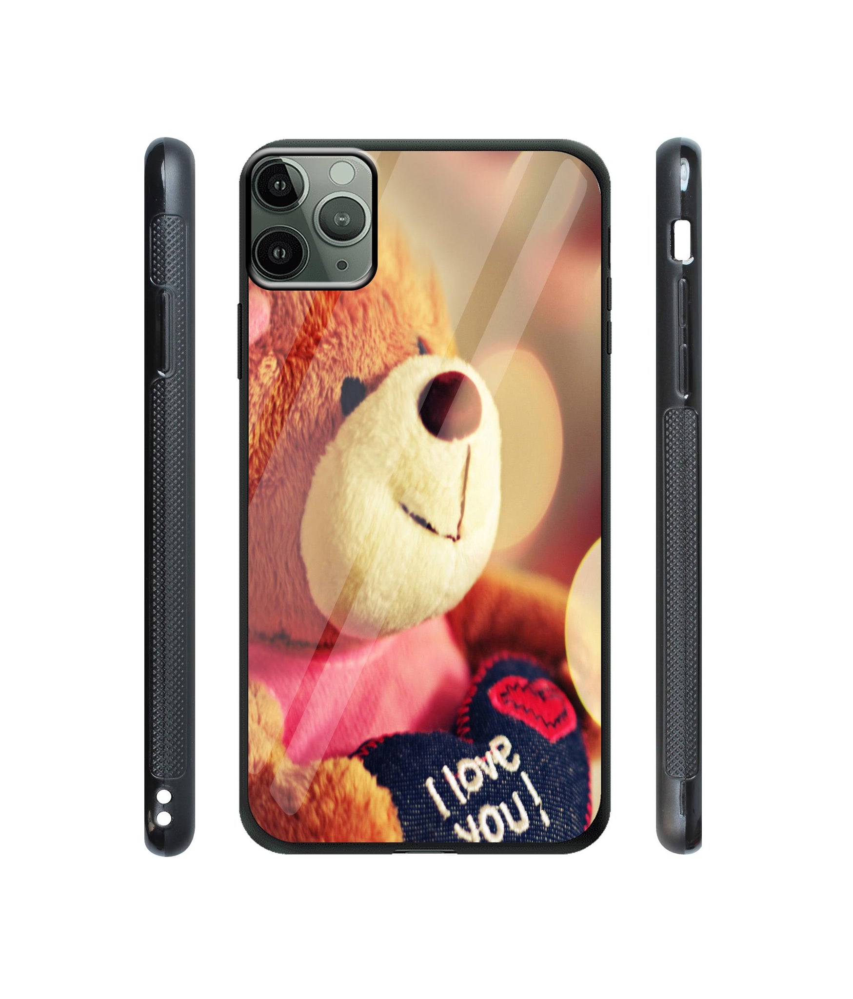 Teddy Bear Designer Printed Glass Cover for Apple iPhone 11 Pro