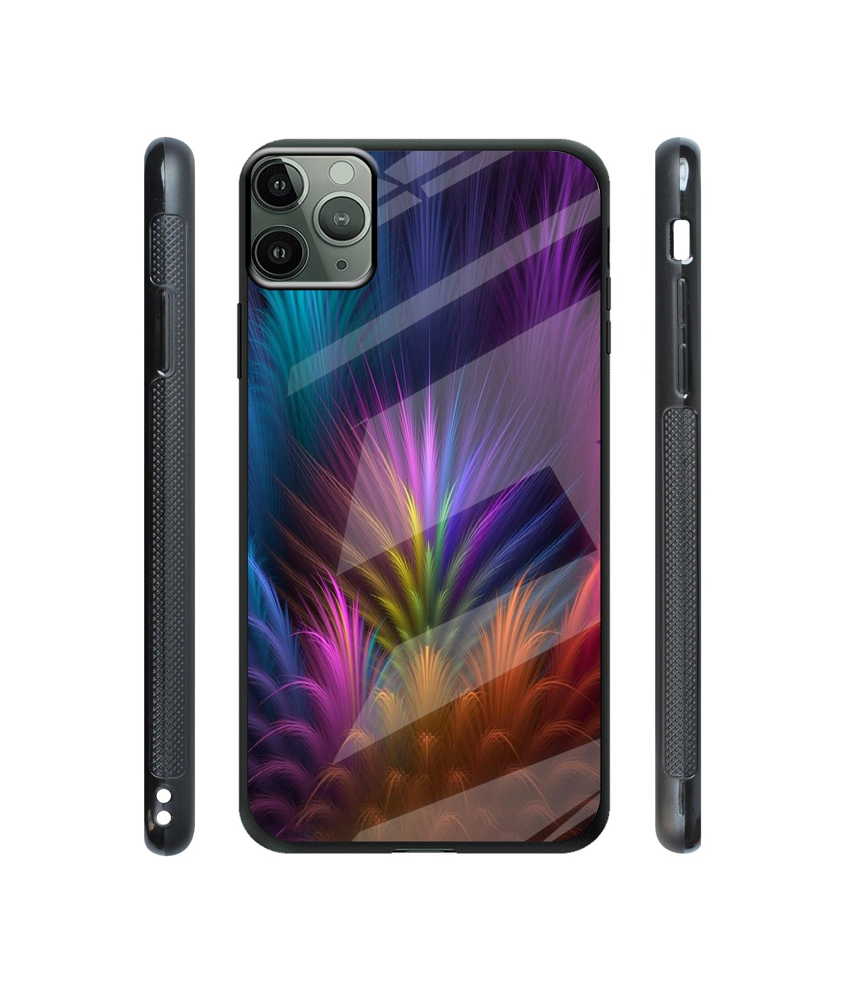 Multicoloured Designer Printed Glass Cover for Apple iPhone 11 Pro