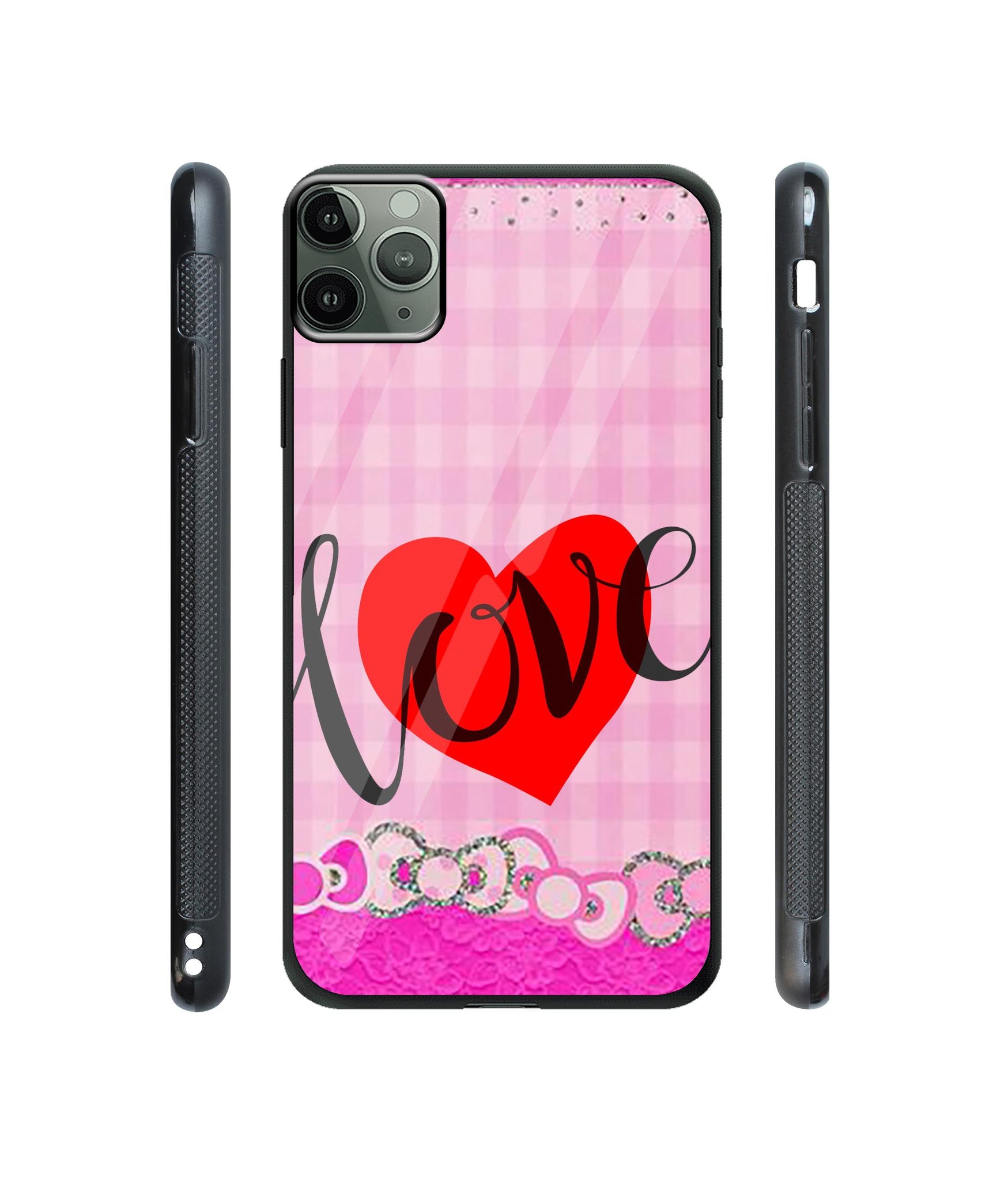 Love Print On Cloth Designer Printed Glass Cover for Apple iPhone 11 Pro