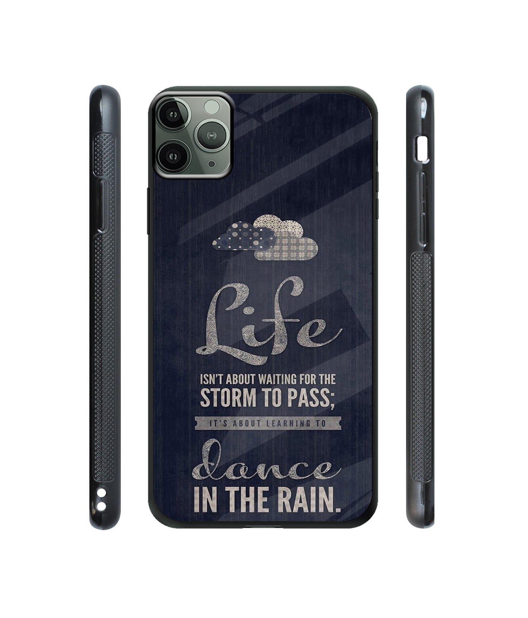 Life Pattern Print Designer Printed Glass Cover for Apple iPhone 11 Pro Max