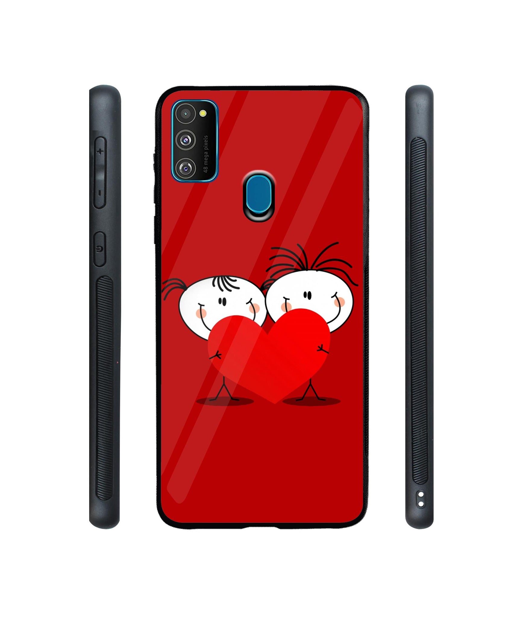 Valentines Day Designer Printed Glass Cover for Samsung Galaxy M21 / M30s