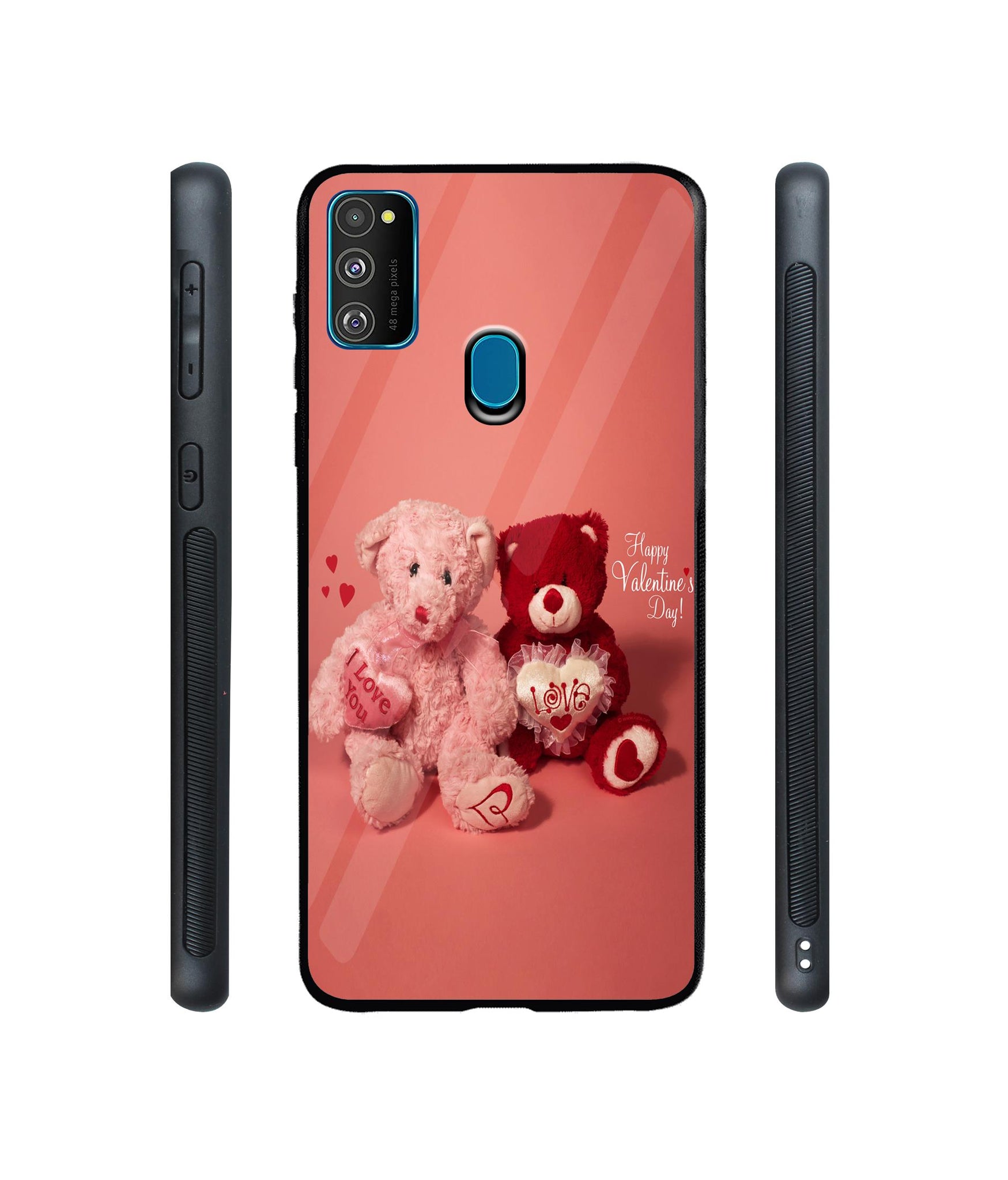 Valentine Day Designer Printed Glass Cover for Samsung Galaxy M21 / M30s