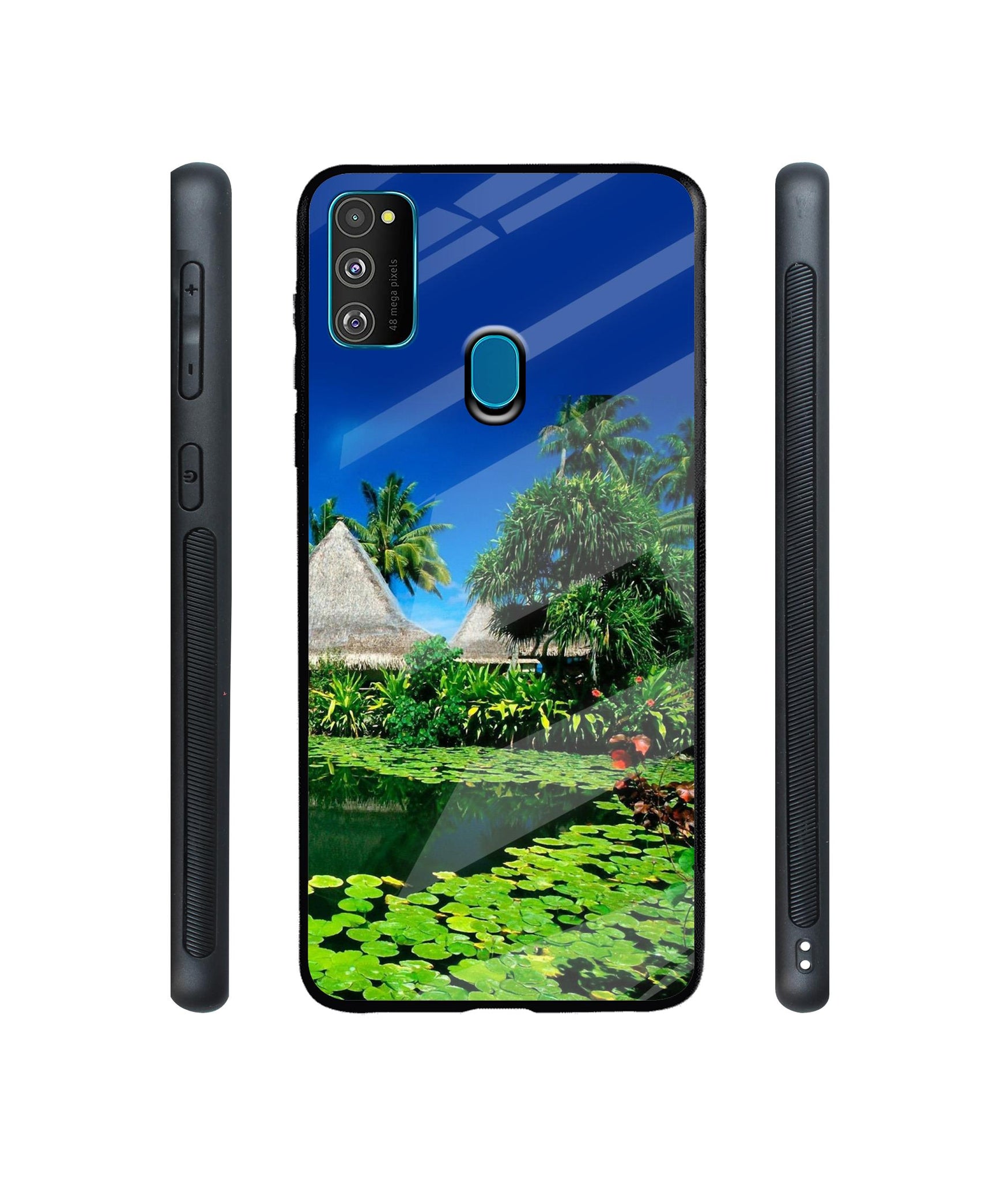 Tropics Water Designer Printed Glass Cover for Samsung Galaxy M21 / M30s