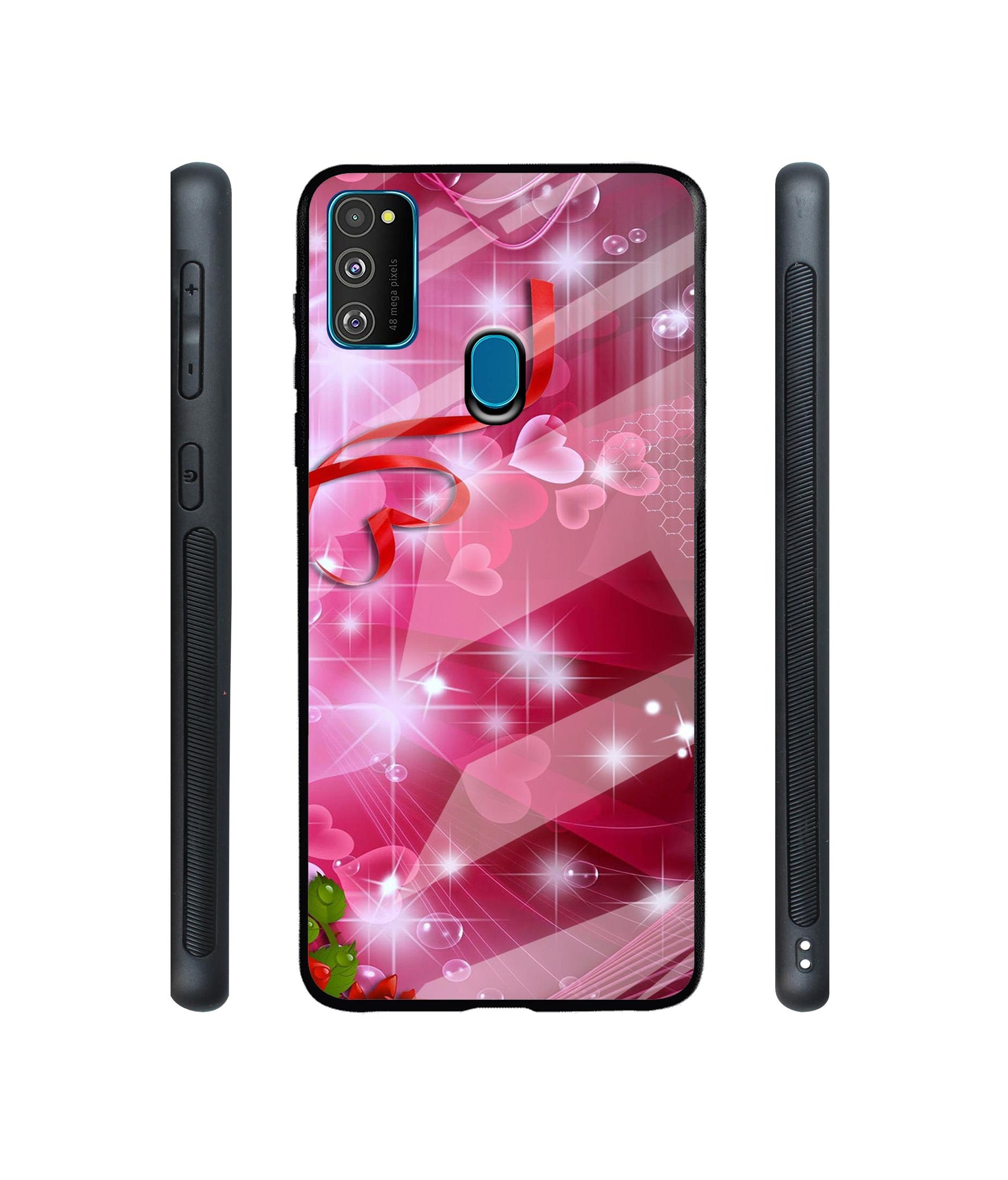 Love Designer Printed Glass Cover for Samsung Galaxy M21 / M30s