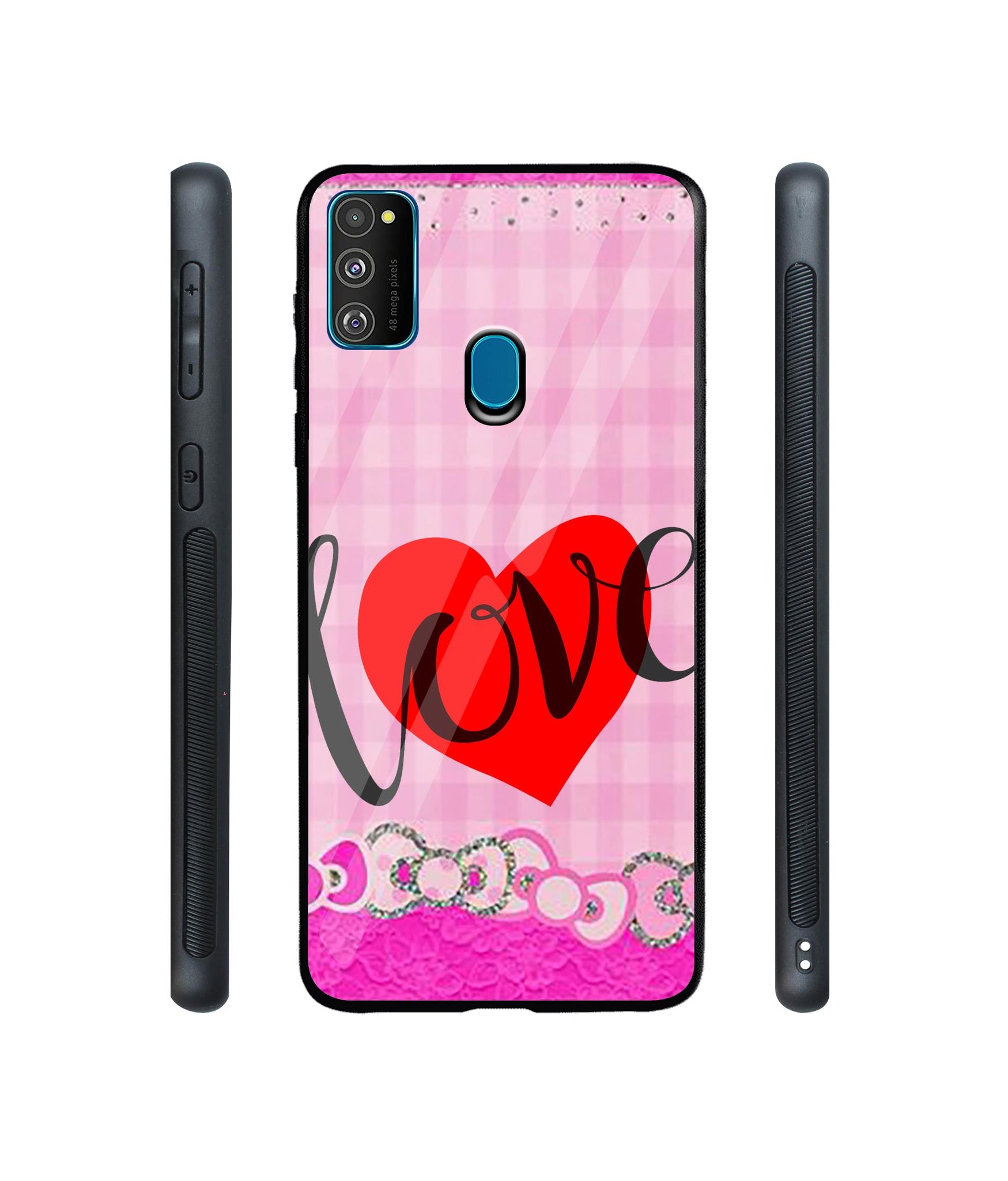 Love Print On Cloth Designer Printed Glass Cover for Samsung Galaxy M21 / M30s