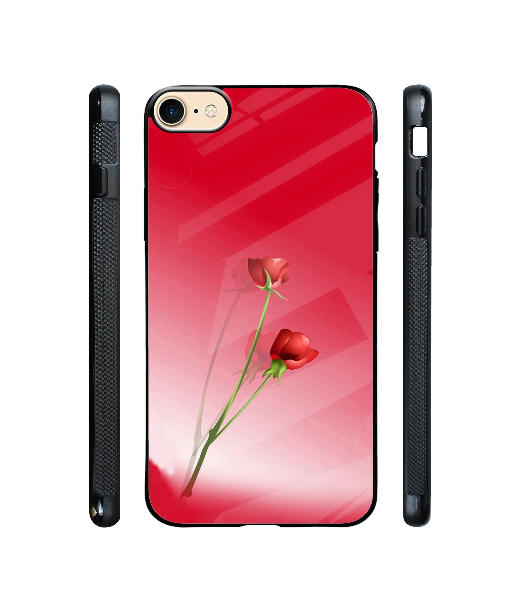 Red Roses Designer Printed Glass Cover for Apple iPhone 7 / iPhone 8