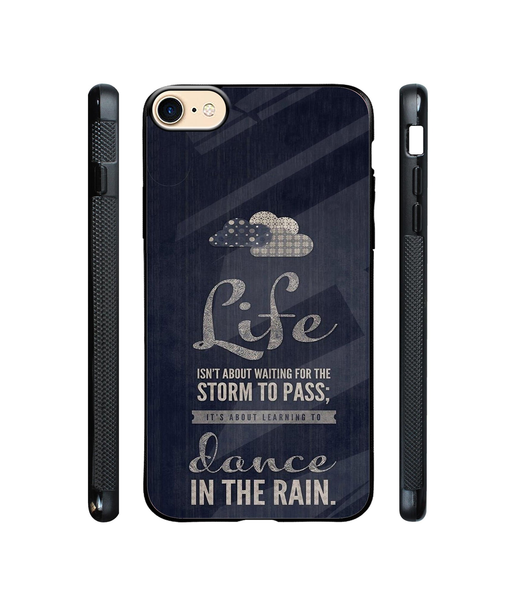 Life Pattern Print Designer Printed Glass Cover for Apple iPhone 7 / iPhone 8
