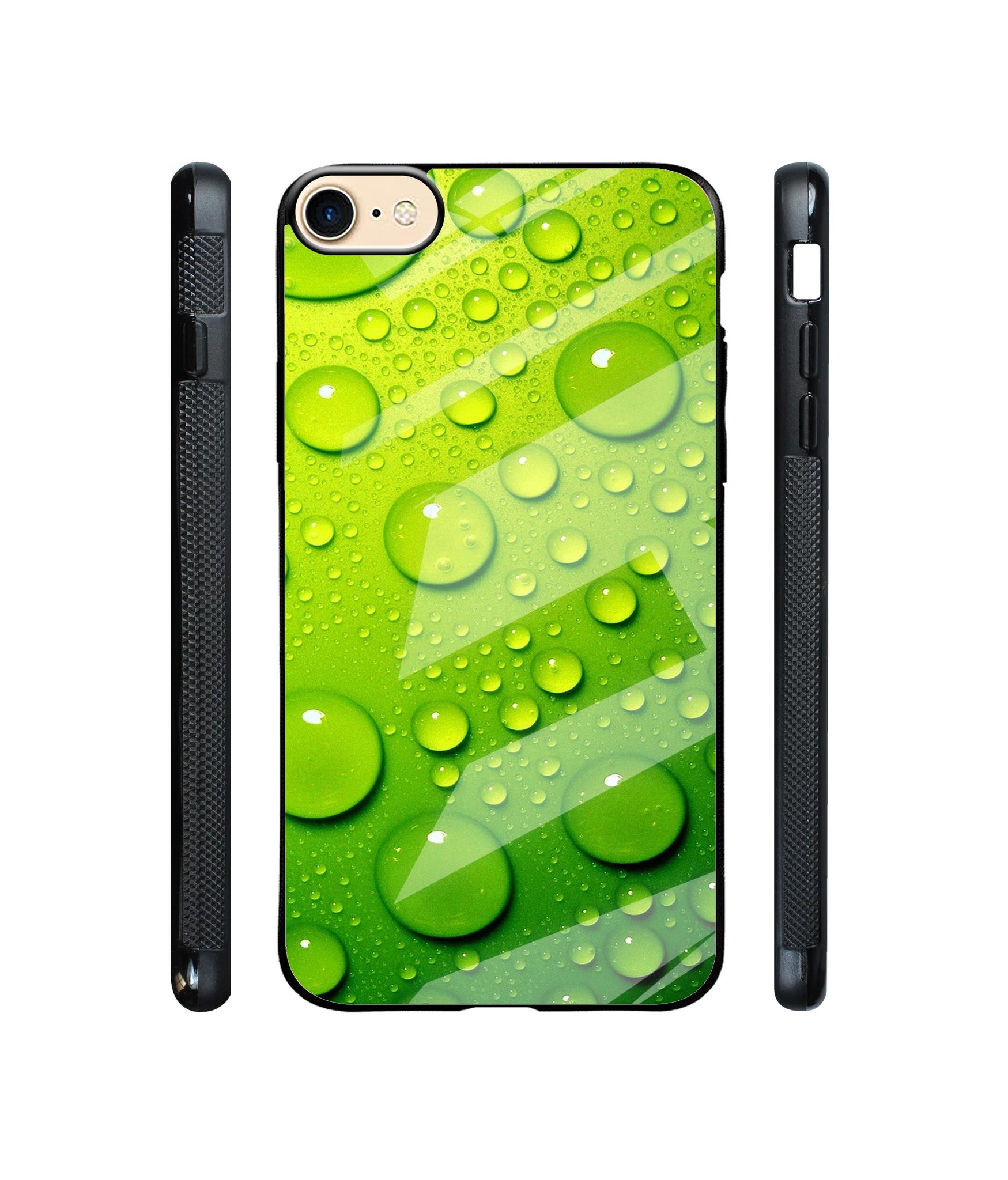 Green Bubbles Designer Printed Glass Cover for Apple iPhone 7 / iPhone 8