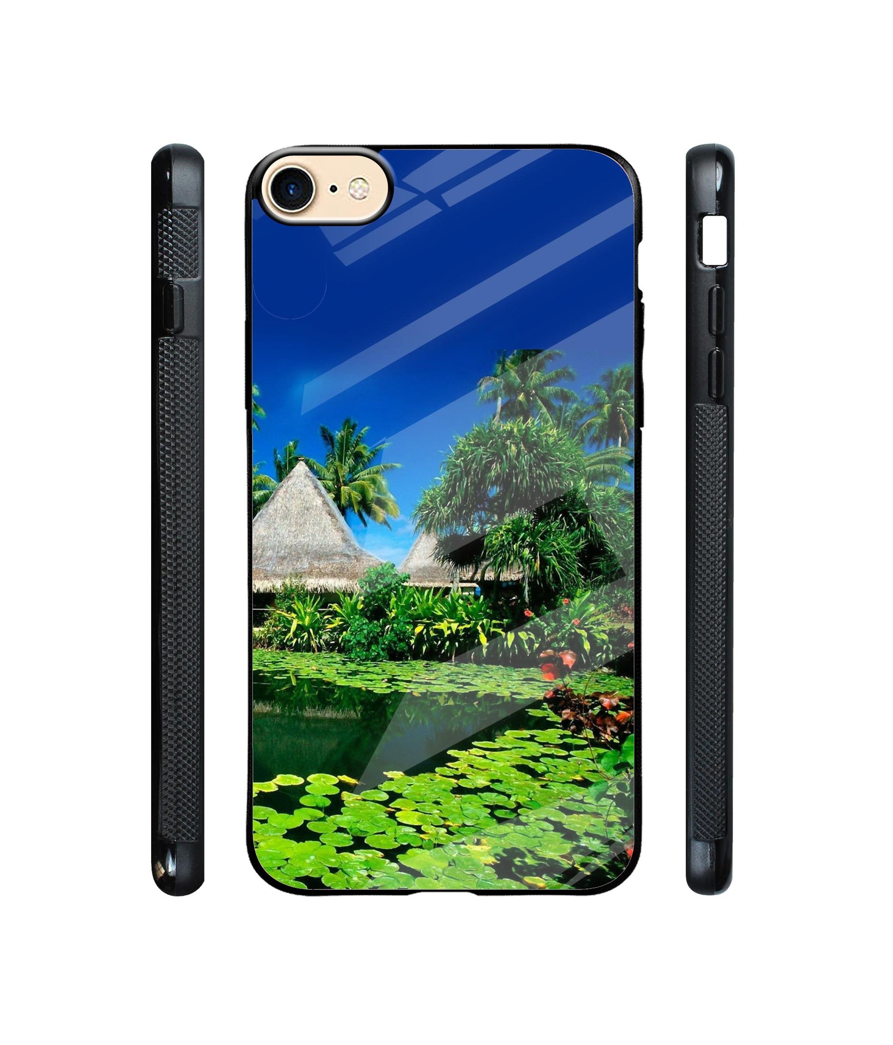 Tropics Water Designer Printed Glass Cover for Apple iPhone 7 / iPhone 8
