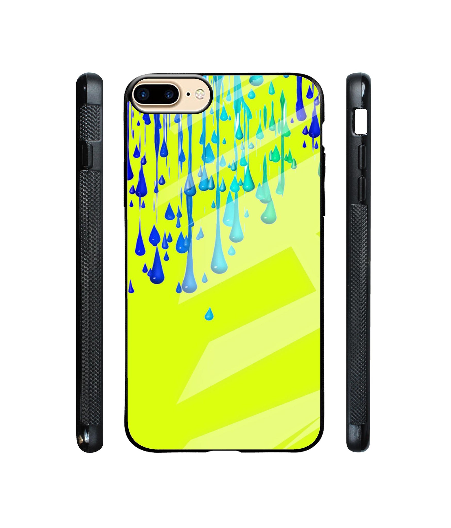 Neon Paint Designer Printed Glass Cover for Apple iPhone 7 Plus / iPhone 8 Plus
