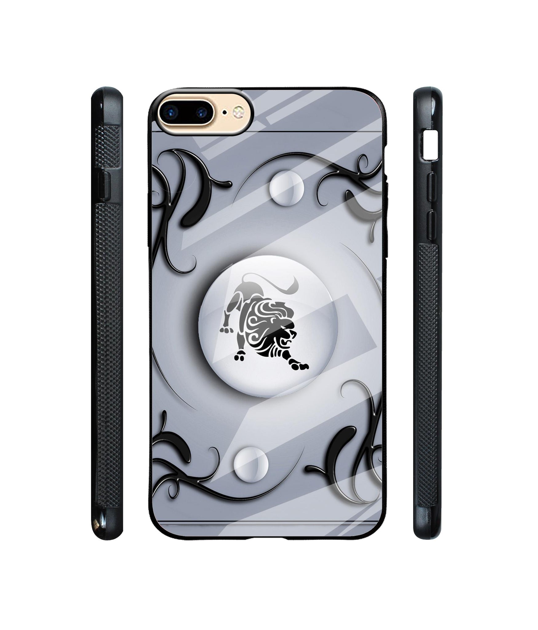 Leo Designer Printed Glass Cover for Apple iPhone 7 Plus / iPhone 8 Plus