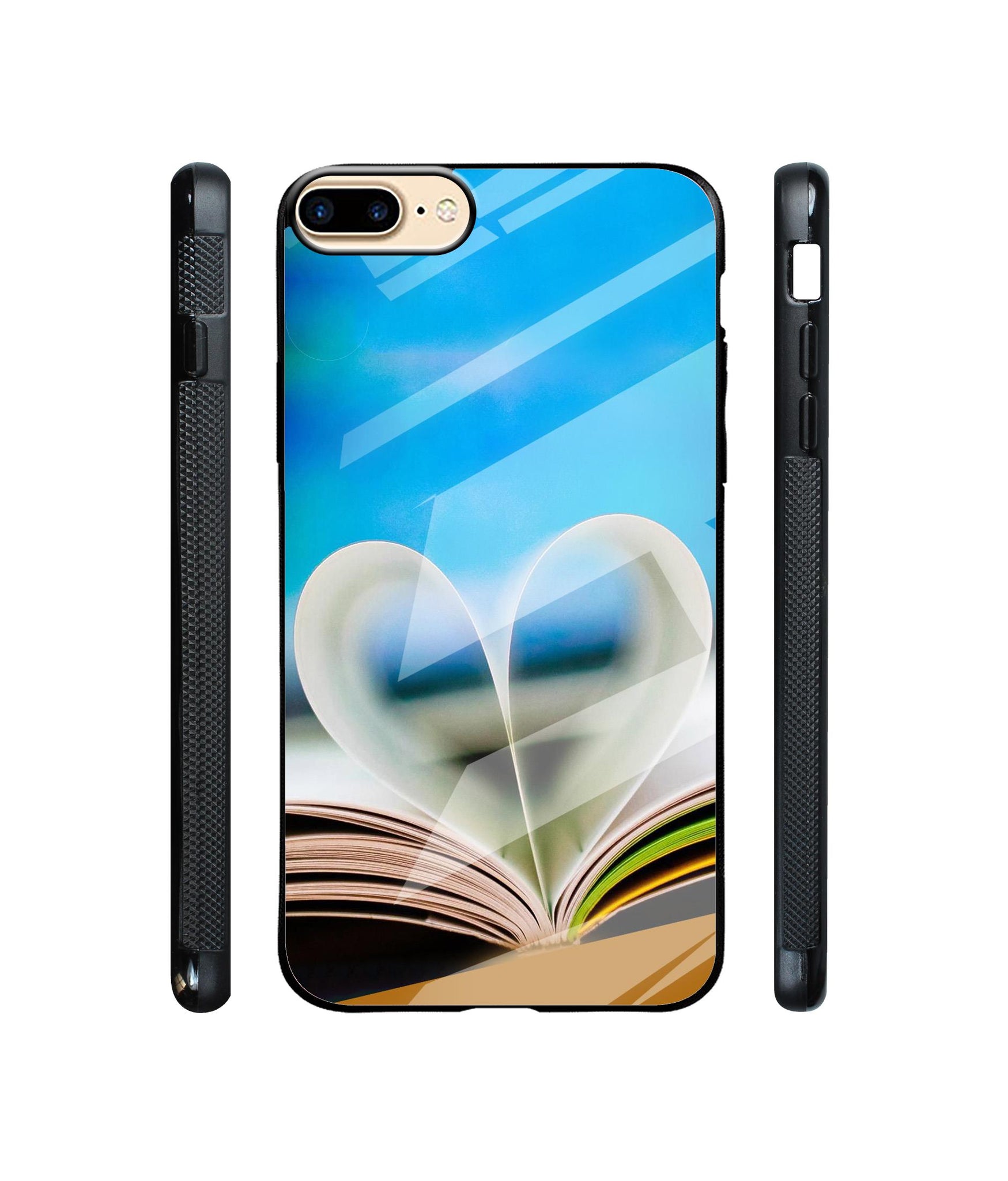 Love Book Designer Printed Glass Cover for Apple iPhone 7 Plus / iPhone 8 Plus