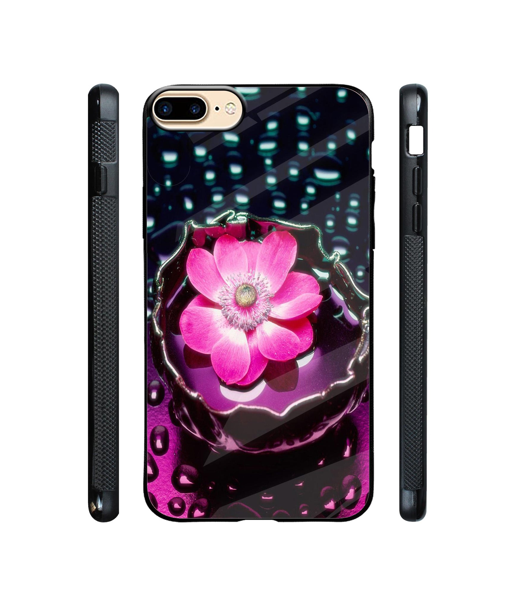 Flower in Water Designer Printed Glass Cover for Apple iPhone 7 Plus / iPhone 8 Plus