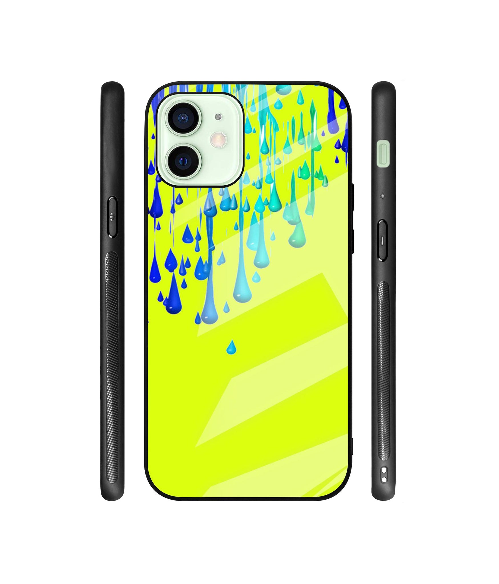 Neon Paint Designer Printed Glass Cover for Apple iPhone 12 Mini