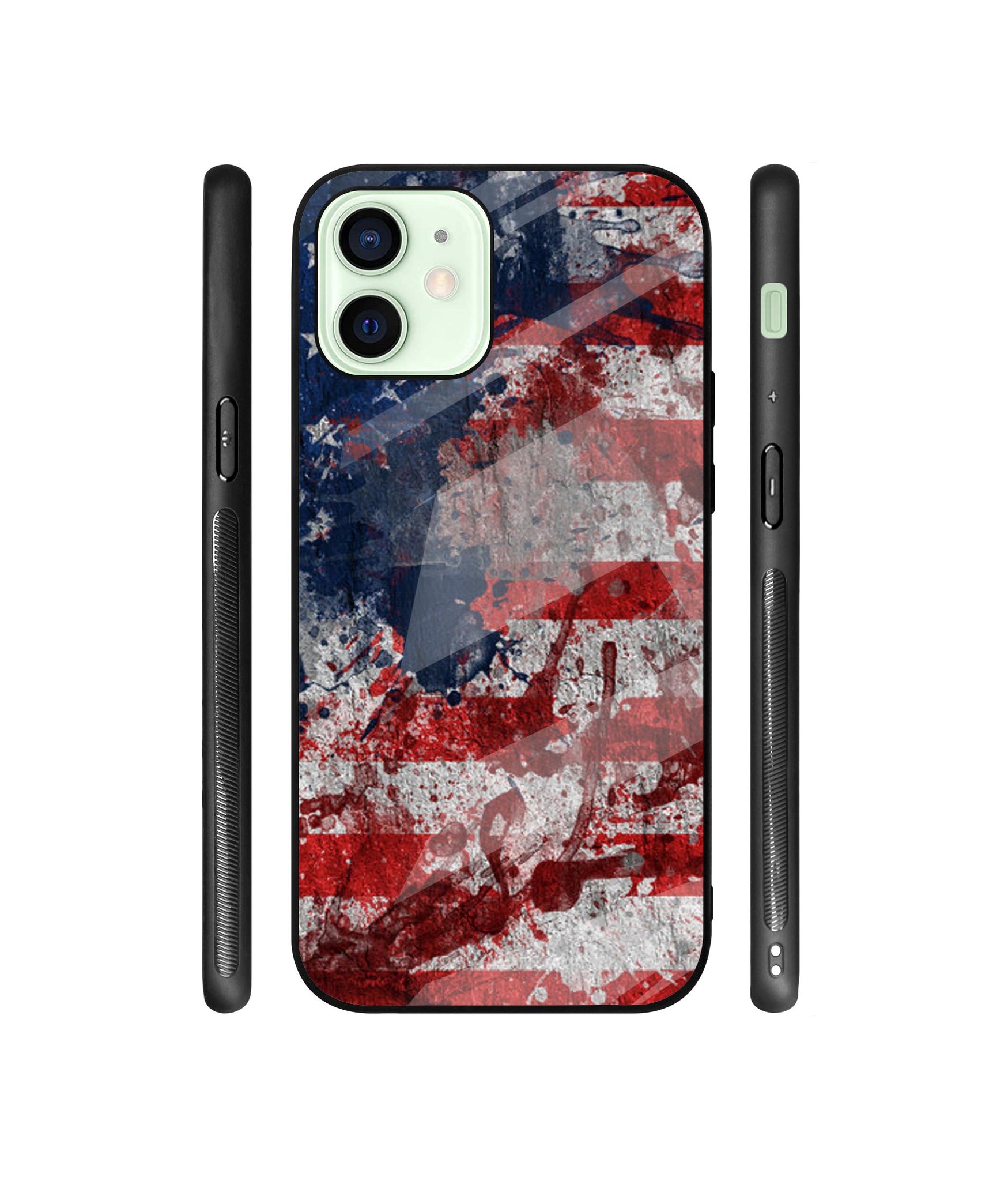 Painting American Designer Printed Glass Cover for Apple iPhone 12 Mini