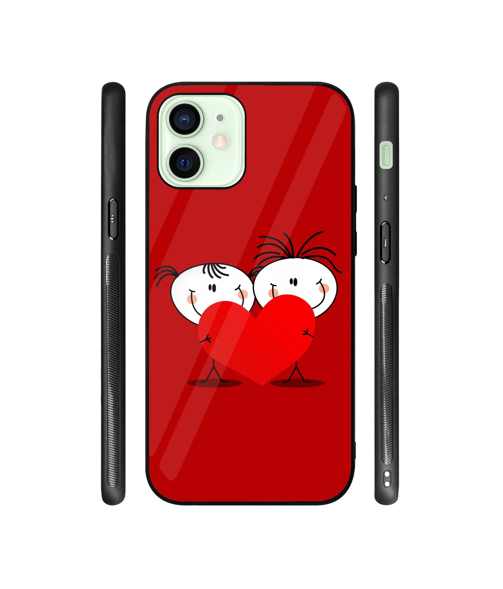 Valentines Day Designer Printed Glass Cover for Apple iPhone 12 Mini