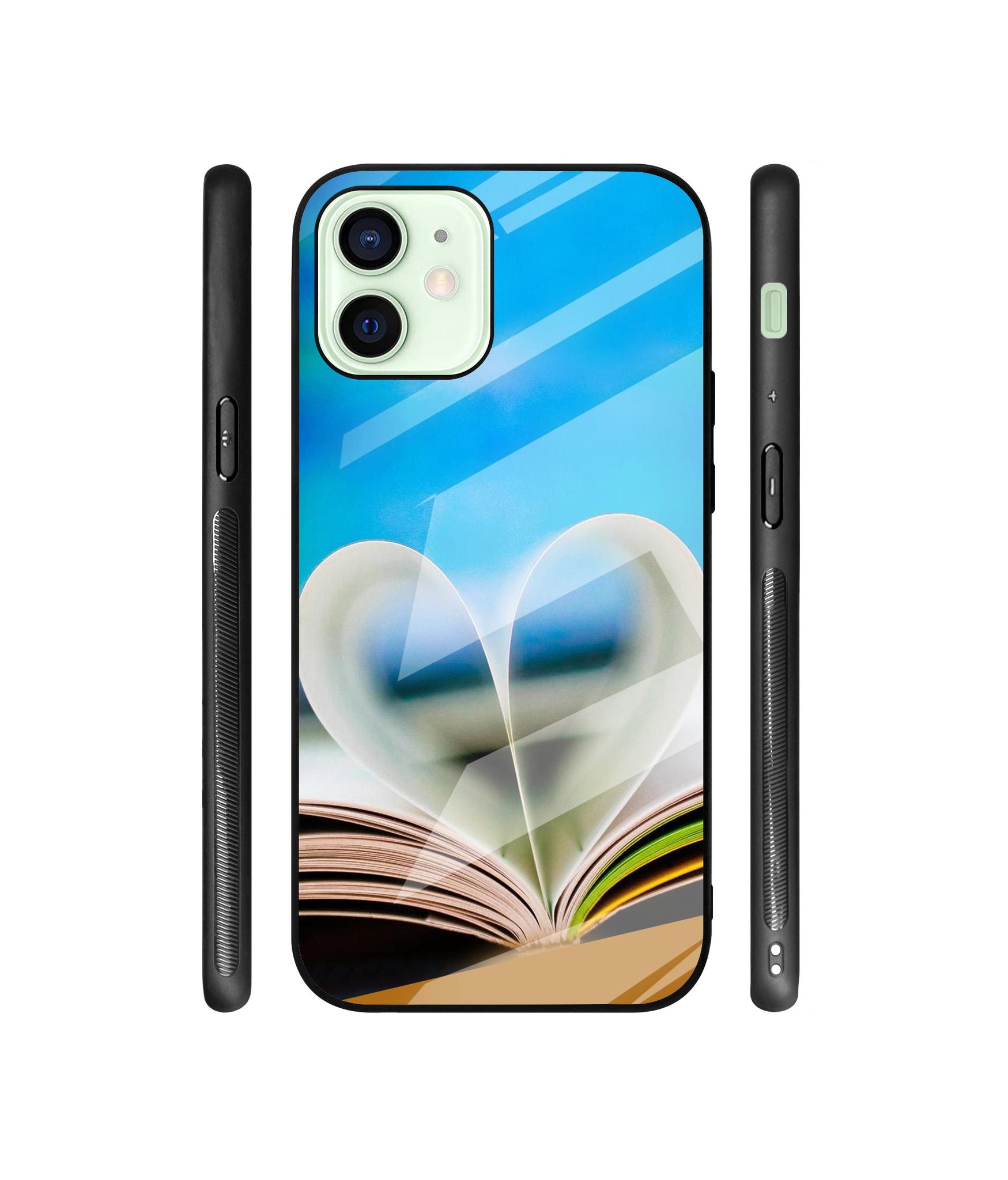 Love Book Designer Printed Glass Cover for Apple iPhone 12 Mini