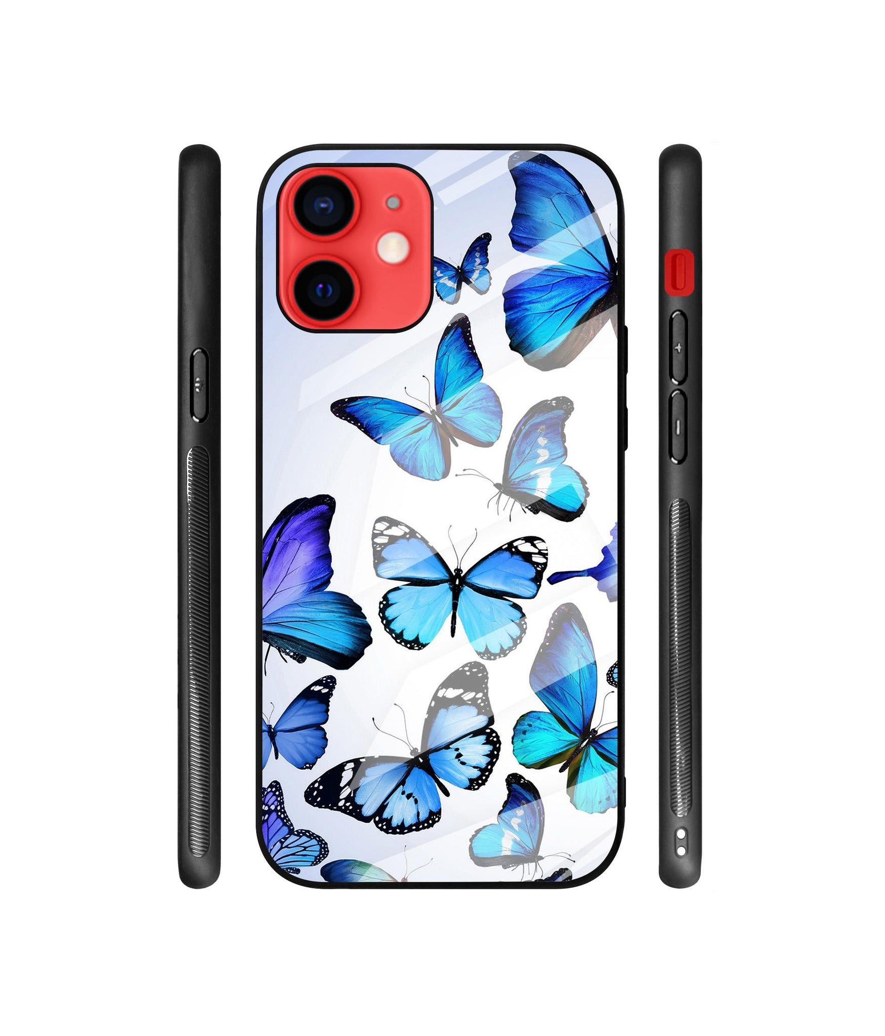 Colorful Butterfly Designer Printed Glass Cover for Apple iPhone 12 / iPhone 12 Pro