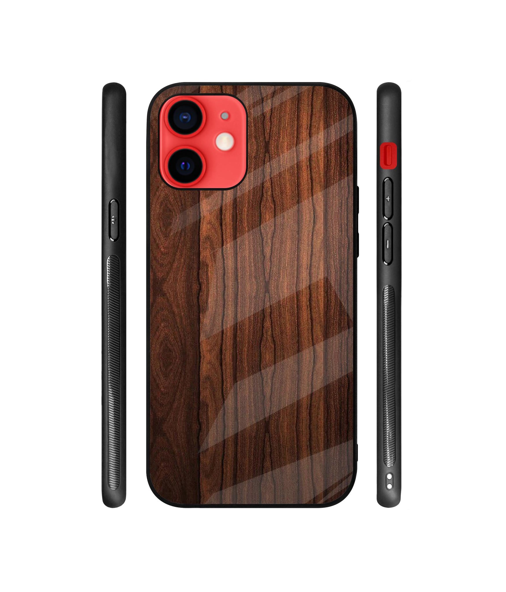 Wooden Texture Designer Printed Glass Cover for Apple iPhone 12 / iPhone 12 Pro