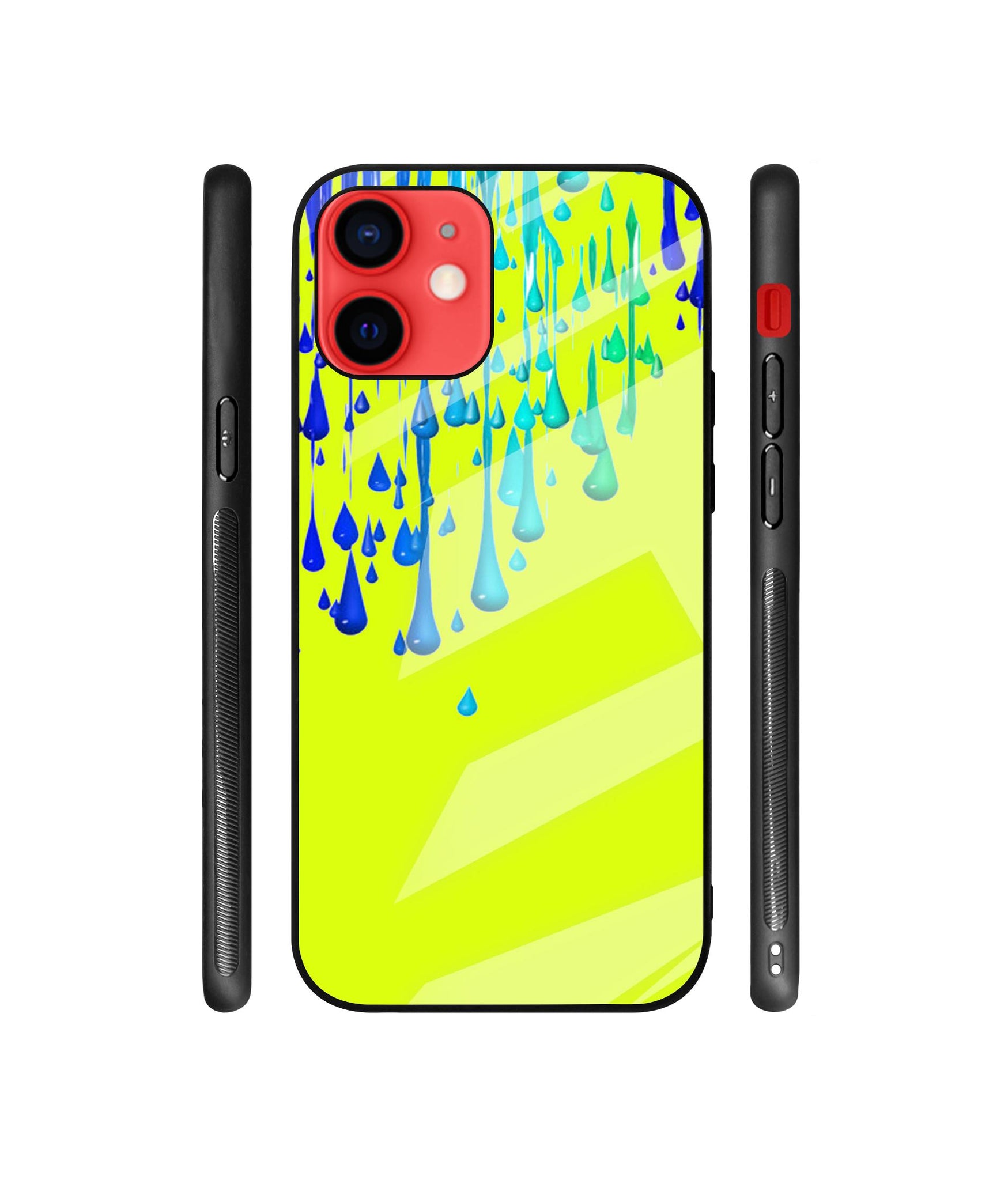 Neon Paint Designer Printed Glass Cover for Apple iPhone 12 / iPhone 12 Pro