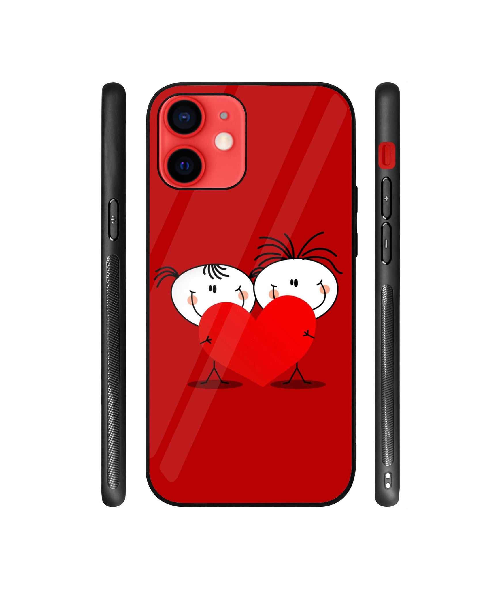 Valentines Day Designer Printed Glass Cover for Apple iPhone 12 / iPhone 12 Pro