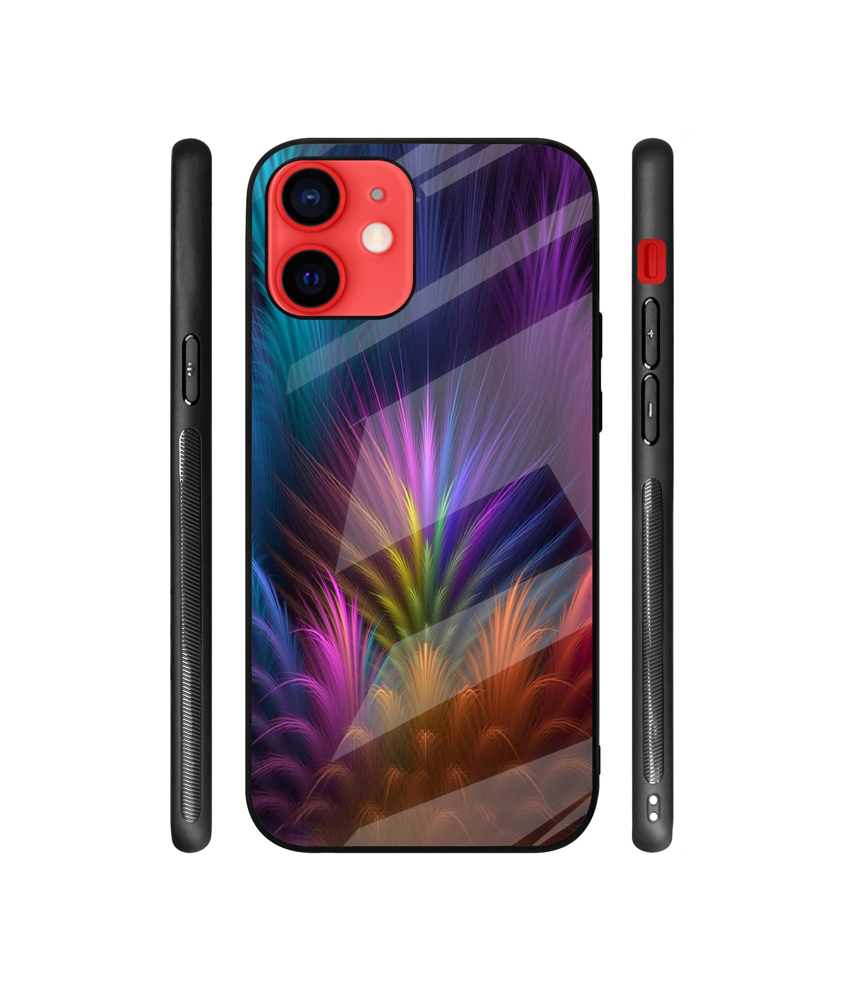 Multicoloured Designer Printed Glass Cover for Apple iPhone 12 / iPhone 12 Pro