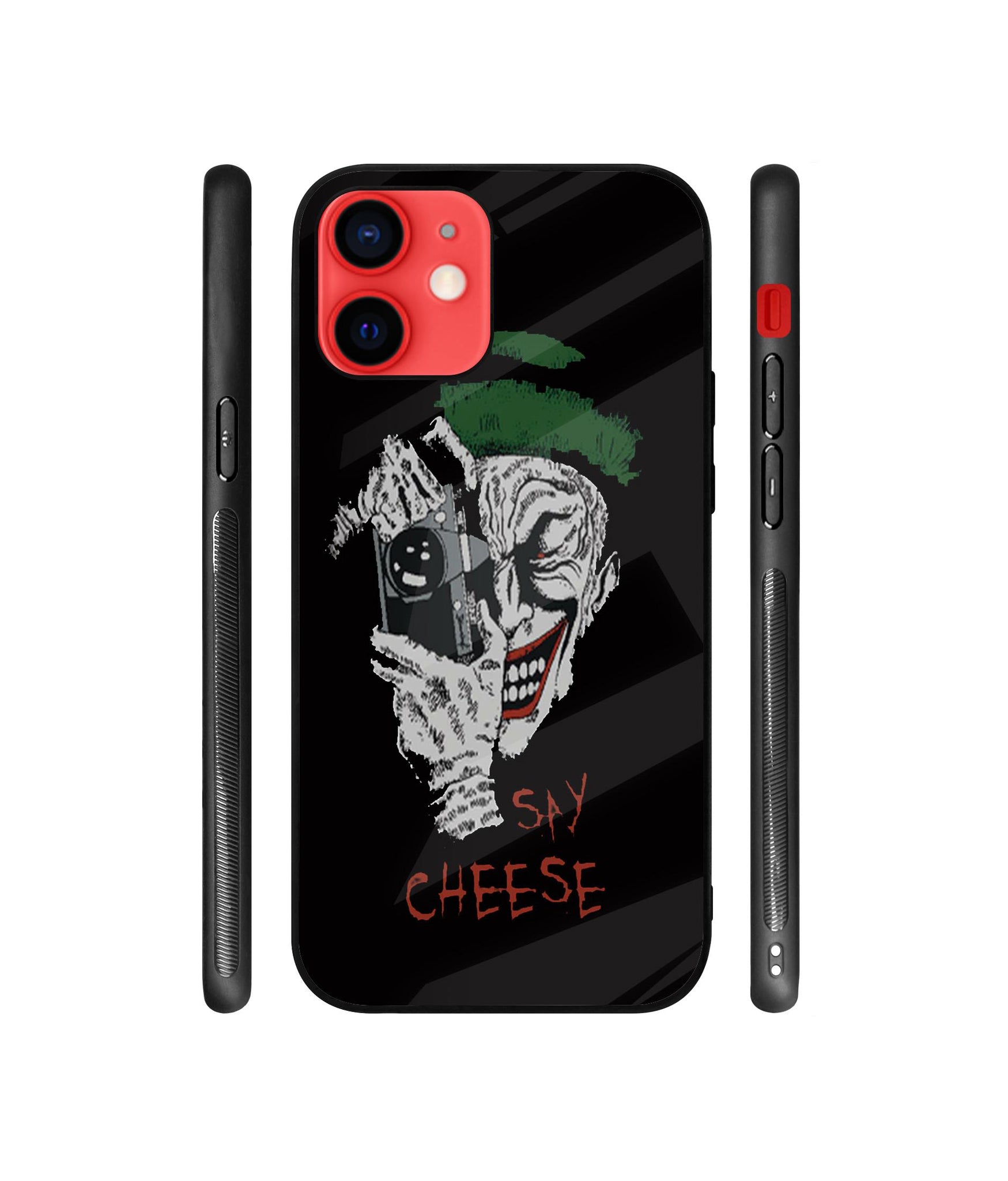 Joker Say Cheese Designer Printed Glass Cover for Apple iPhone 12 / iPhone 12 Pro
